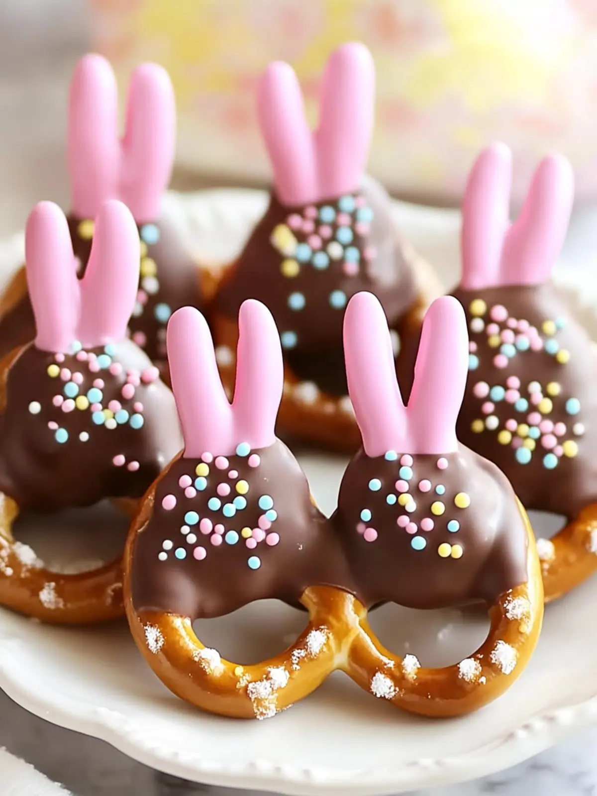 Chocolate-Dipped Bunny Pretzels: Fun No-Bake Treats for Kids 3 Chocolate-Dipped Bunny Pretzels