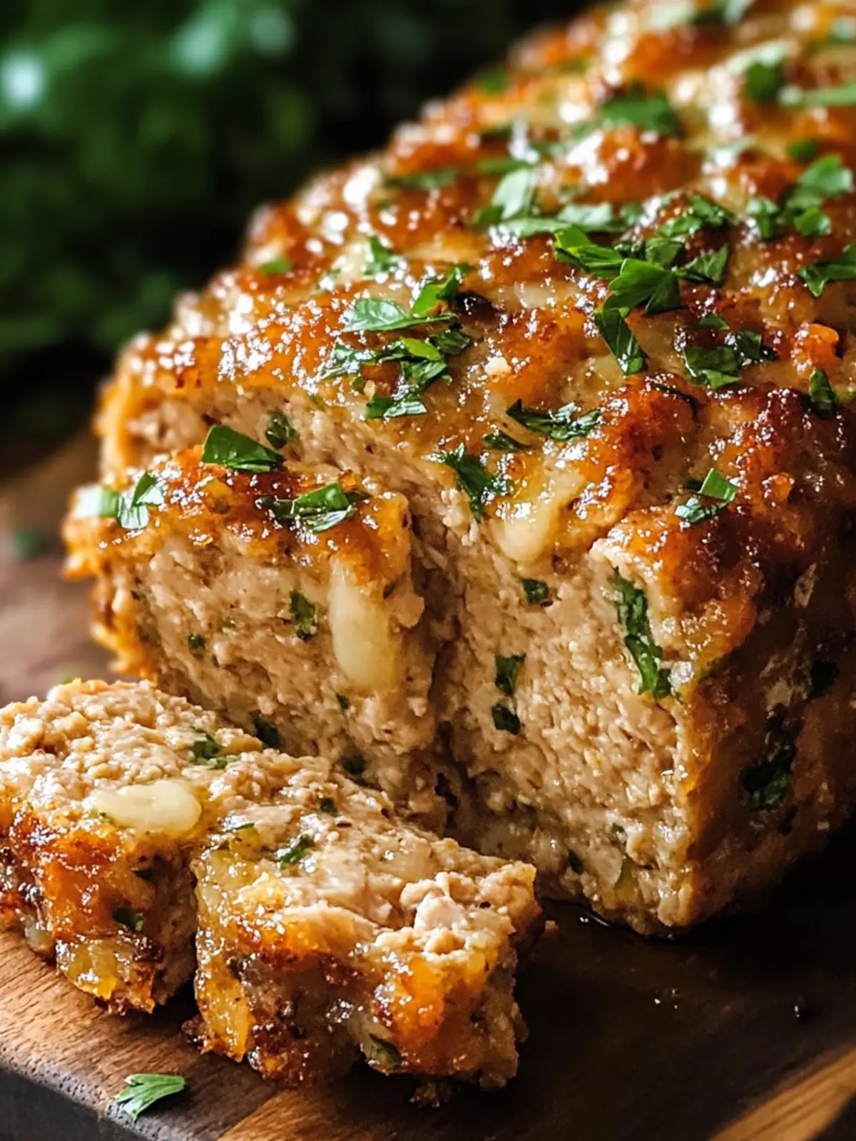 Juicy Garlic Parmesan Chicken Meatloaf for Comfort Food Lovers 3 Juicy Garlic Parmesan Chicken Meatloaf