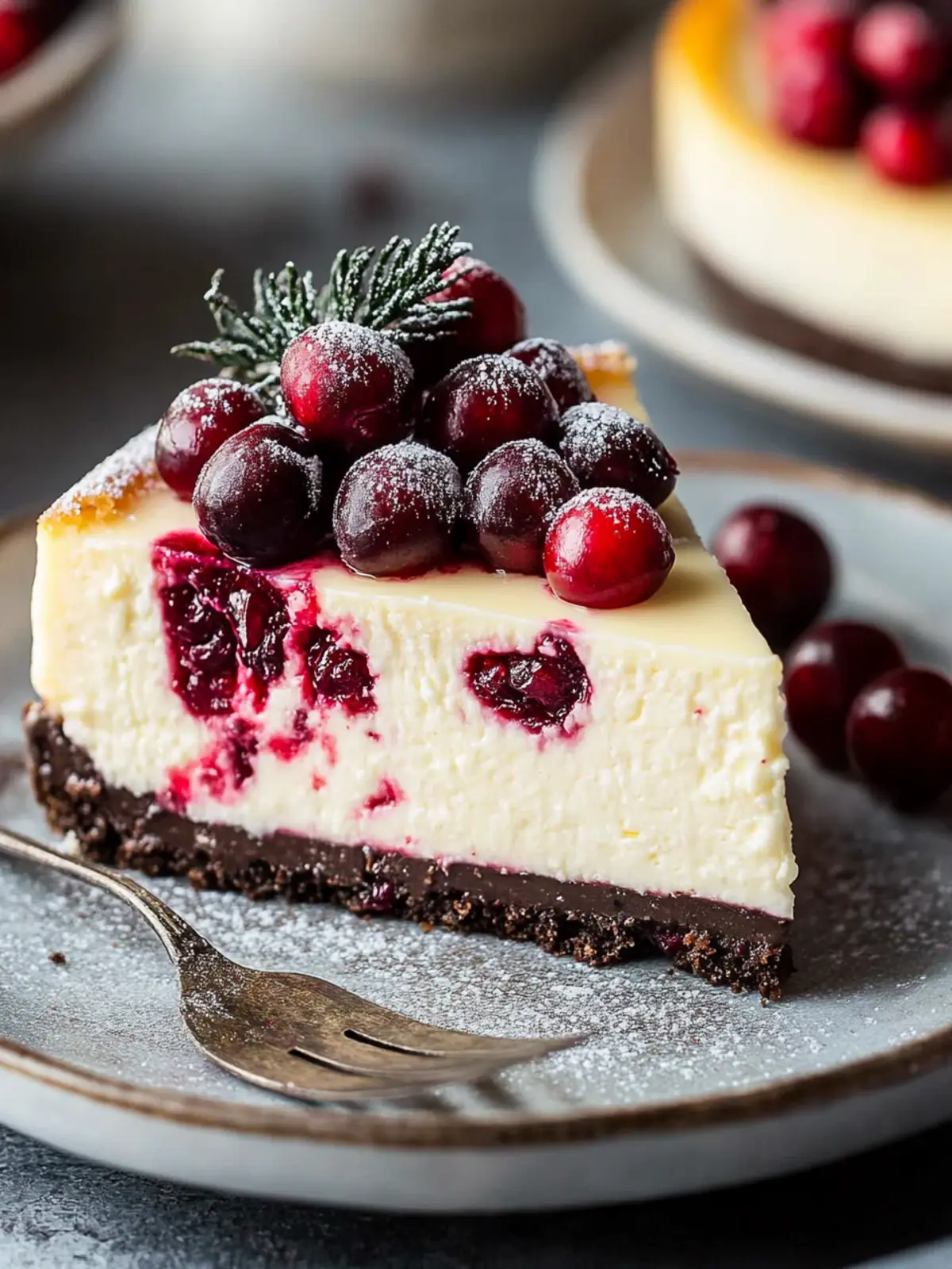 Irresistible Cranberry White Chocolate Cheesecake Delight 2 Cranberry White Chocolate Cheesecake