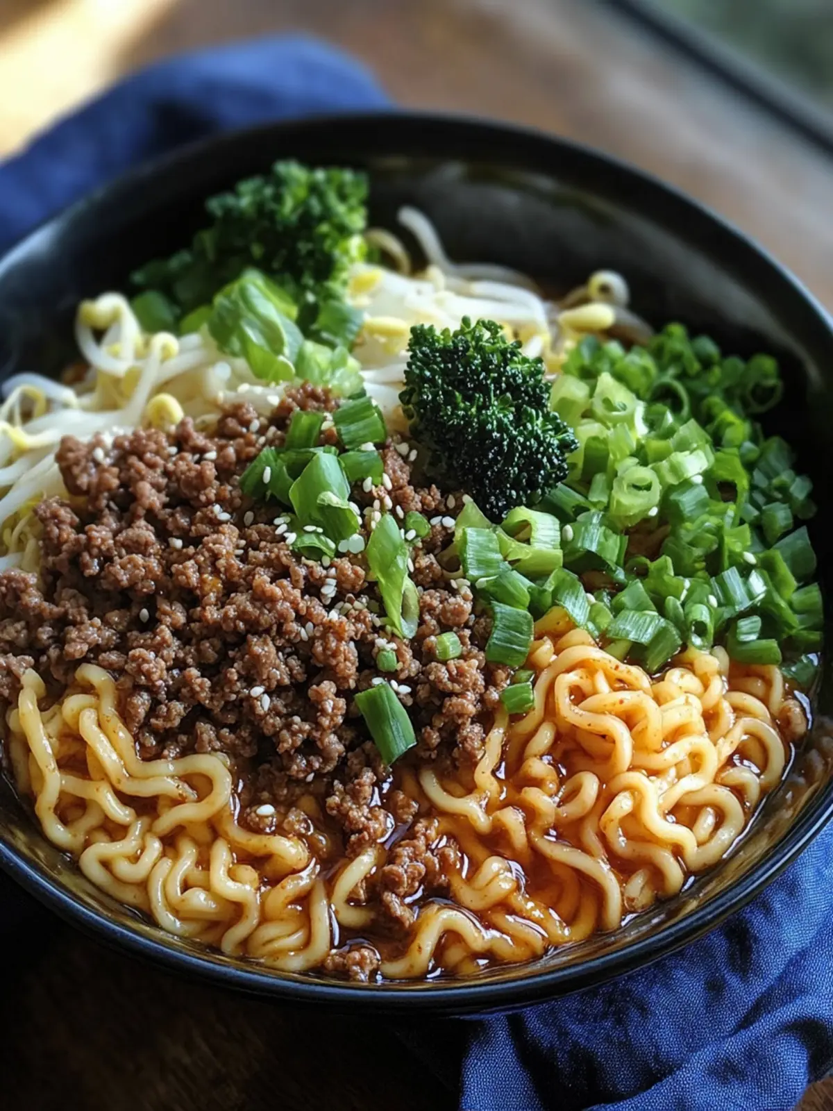 Korean Style Ground Beef Ramen: Quick Comfort for Busy Nights 2 Korean Style Ground Beef Ramen
