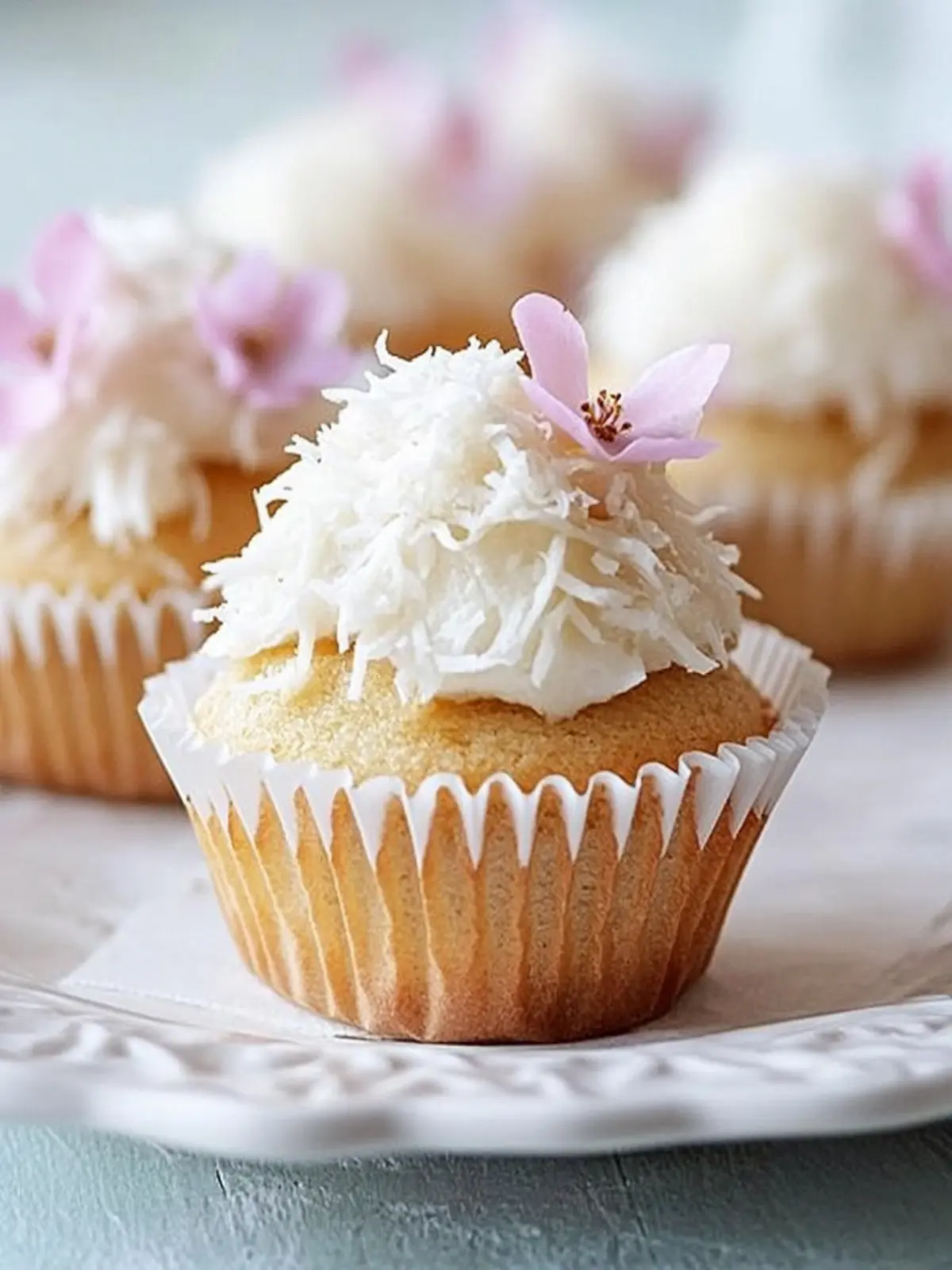 Deliciously Light Coconut Cupcakes for Guilt-Free Indulgence 4 Coconut Cupcakes