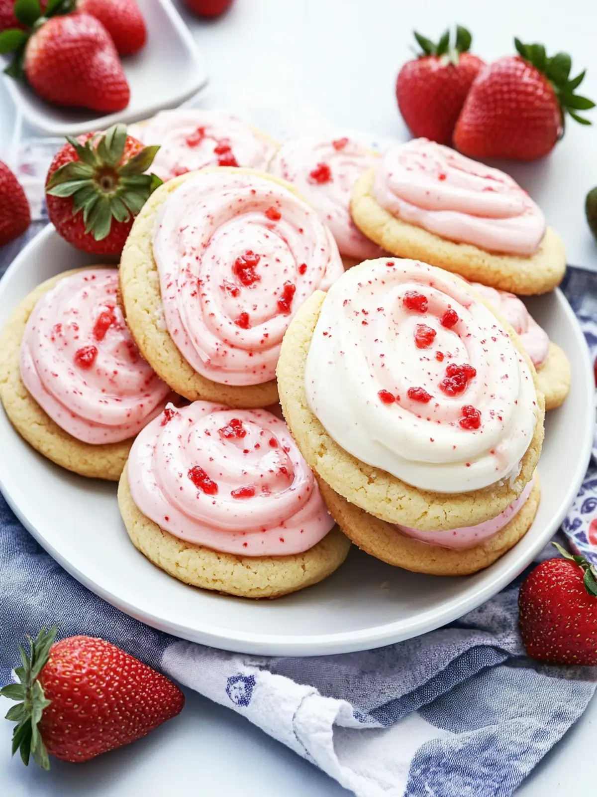 Delicious Strawberry Pop Tart Cookies for a Nostalgic Treat 3 Strawberry Pop Tart Cookies