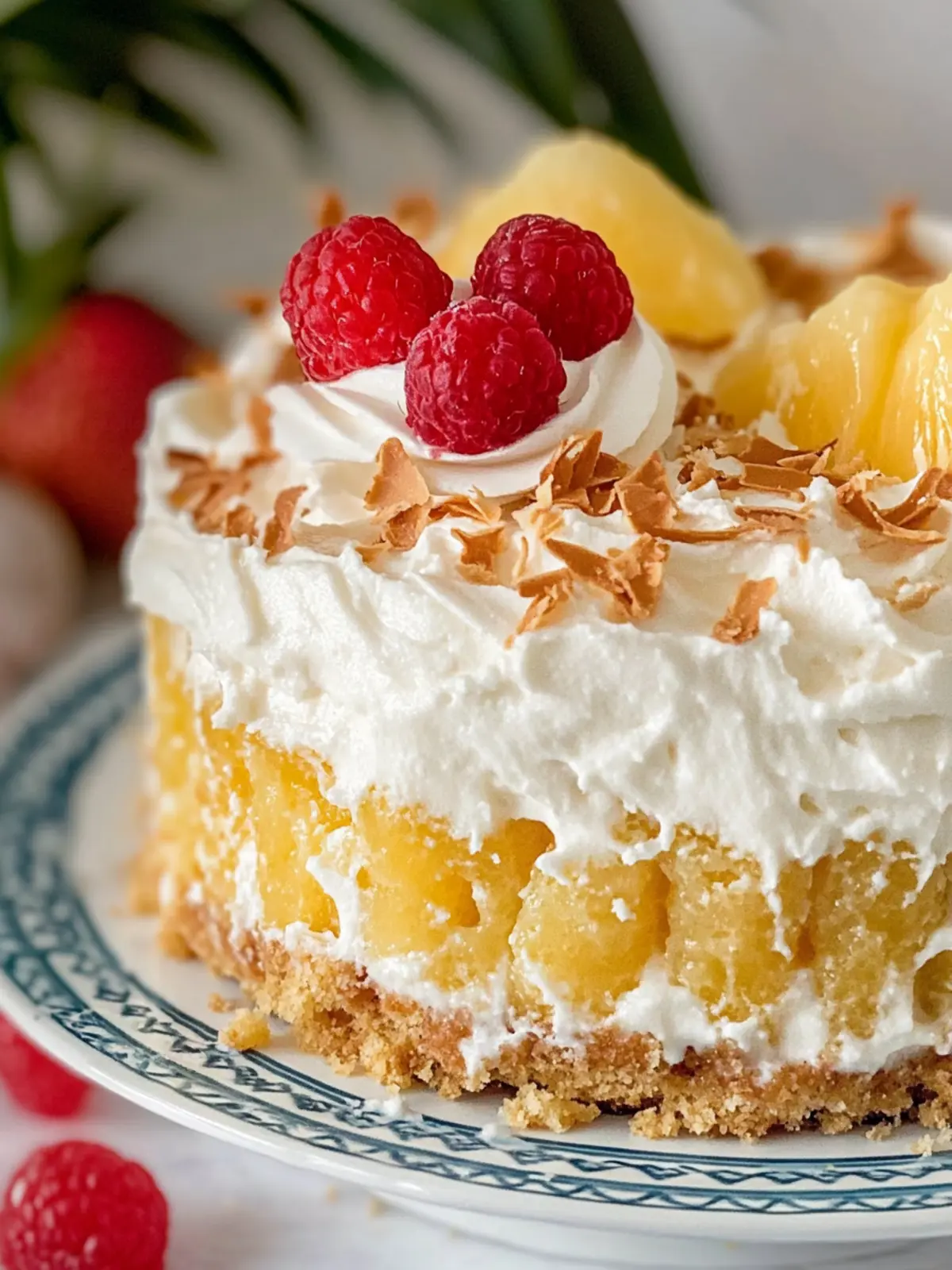 Tropical Piña Colada Poke Cake for Effortless Summer Joy 3 Piña Colada Poke Cake