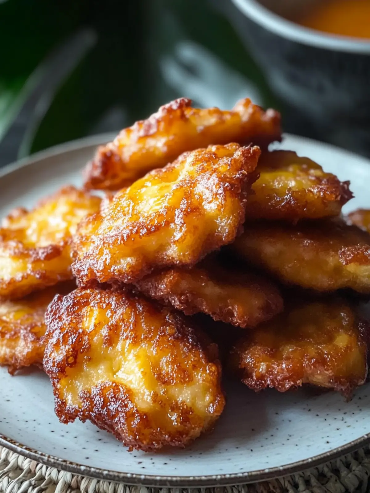 Malaysian Mashed Banana Fritters: Quick, Crispy & Delicious 2 Malaysian Mashed Banana Fritters