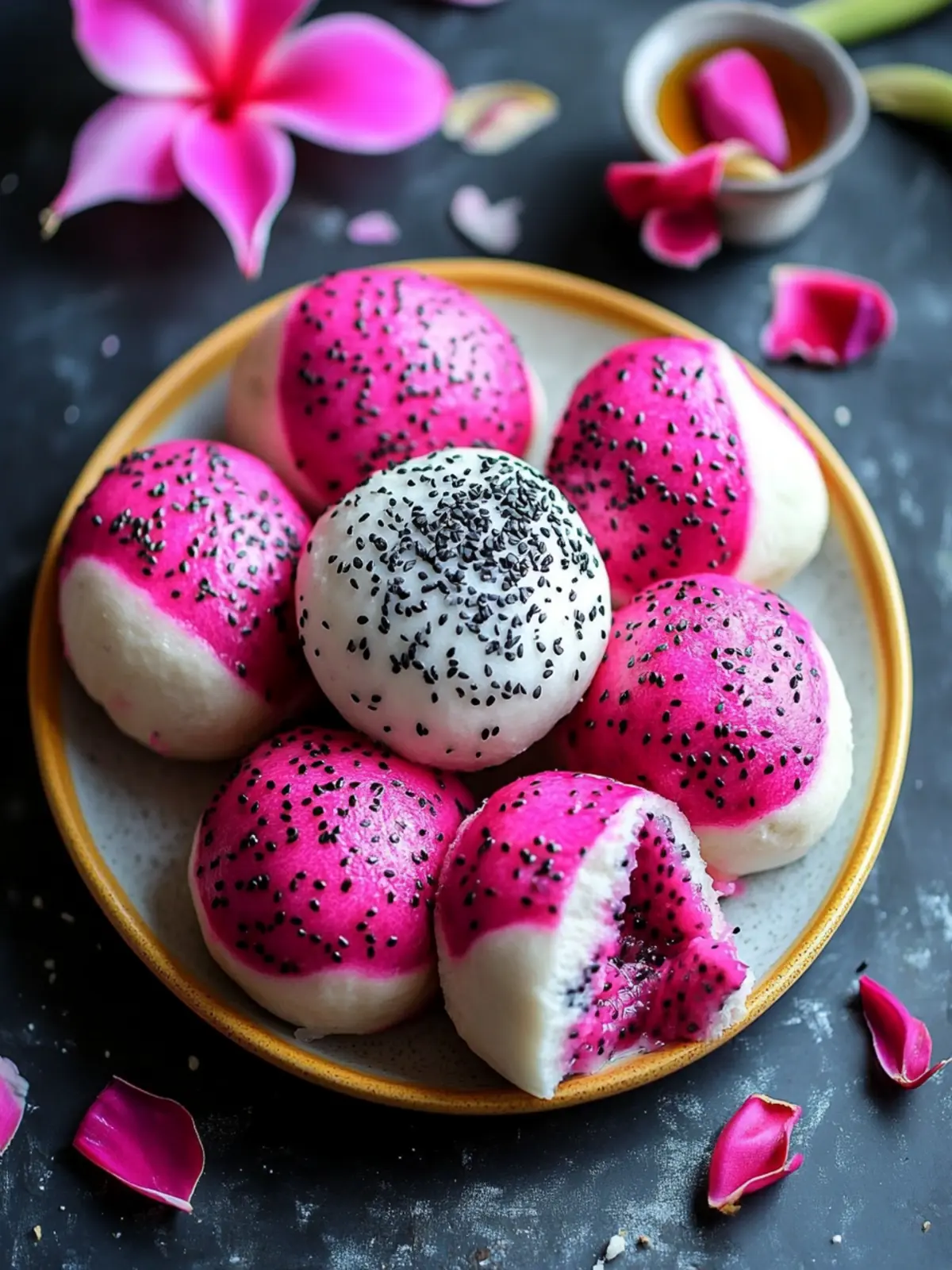 Fluffy Dragon Fruit Cream Buns for Your Tropical Dessert Fix 2 Fluffy Dragon Fruit Cream Buns