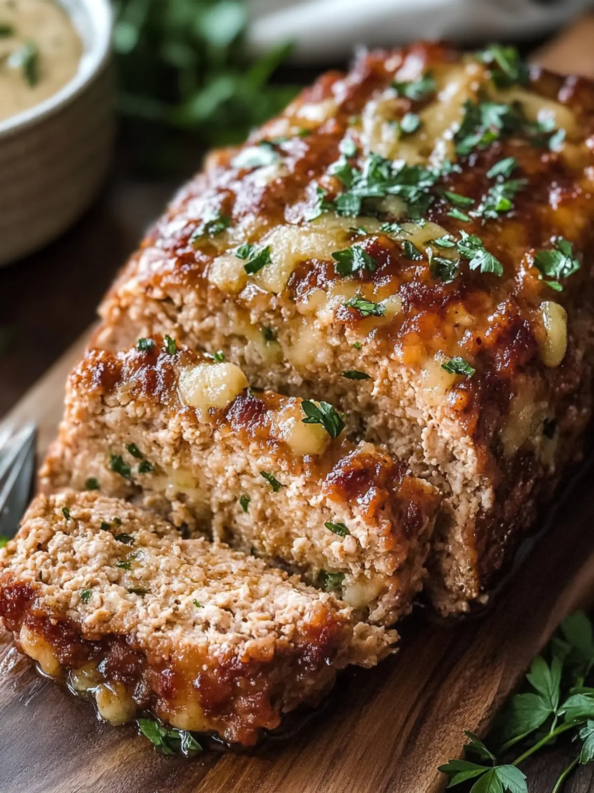 Juicy Garlic Parmesan Chicken Meatloaf for Comfort Food Lovers 2 Juicy Garlic Parmesan Chicken Meatloaf