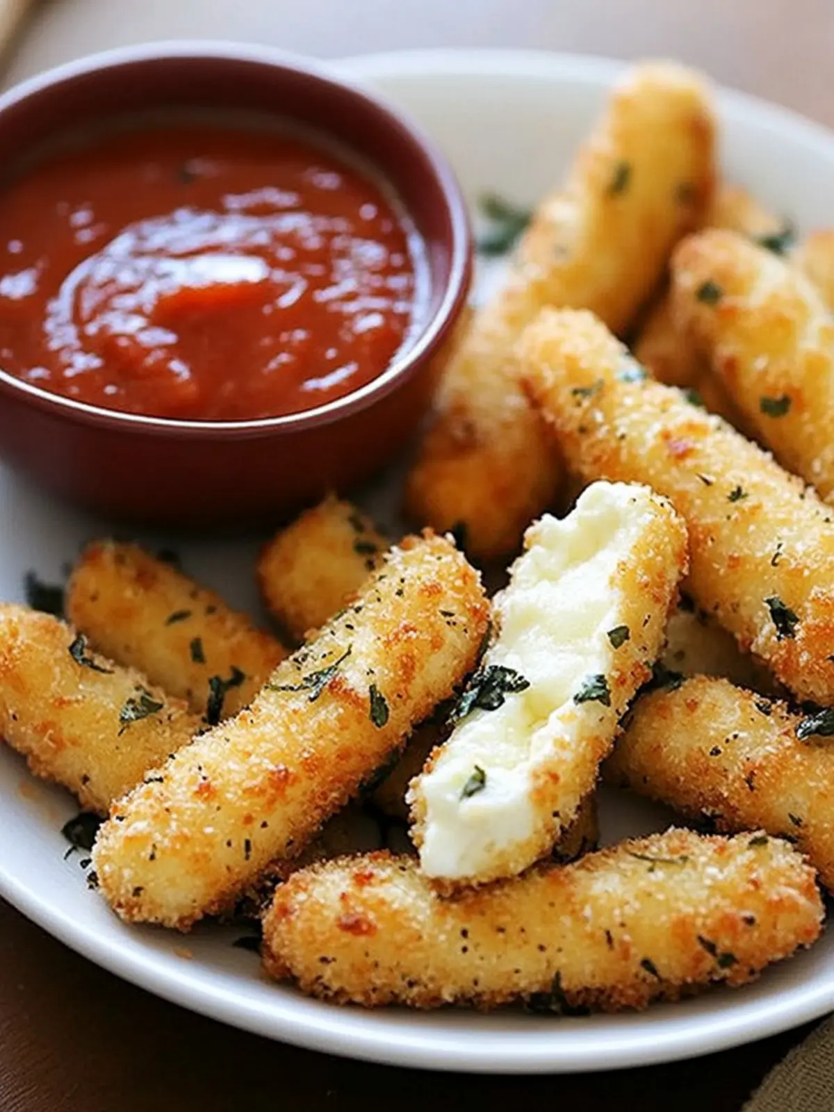 Baked Mozzarella Sticks: Guilt-Free and Irresistibly Cheesy 3 Baked Mozzarella Sticks