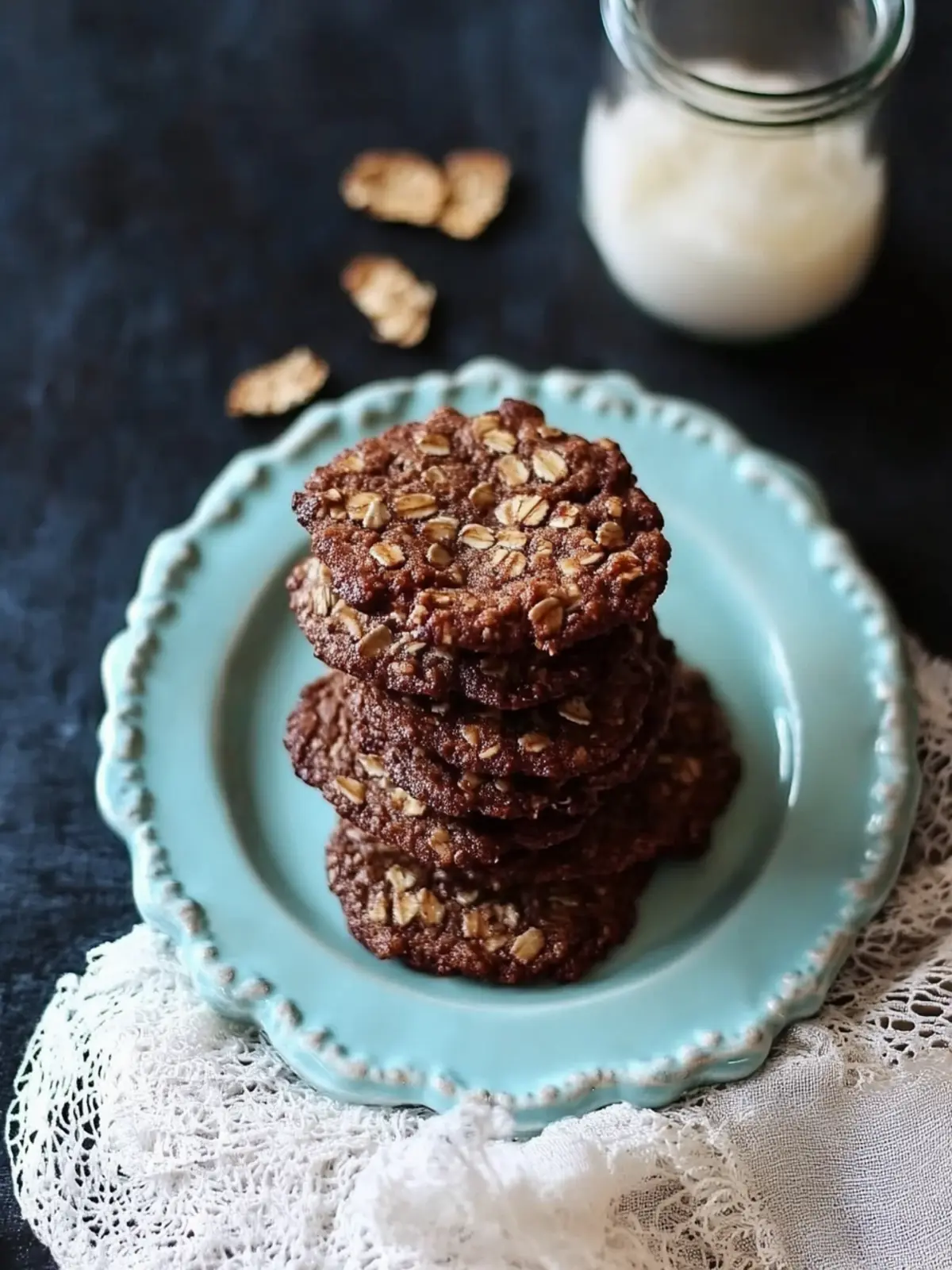 Dark Chocolate Oatmeal Lace Cookies for Guilt-Free Indulgence 2 Dark Chocolate Oatmeal Lace Cookies