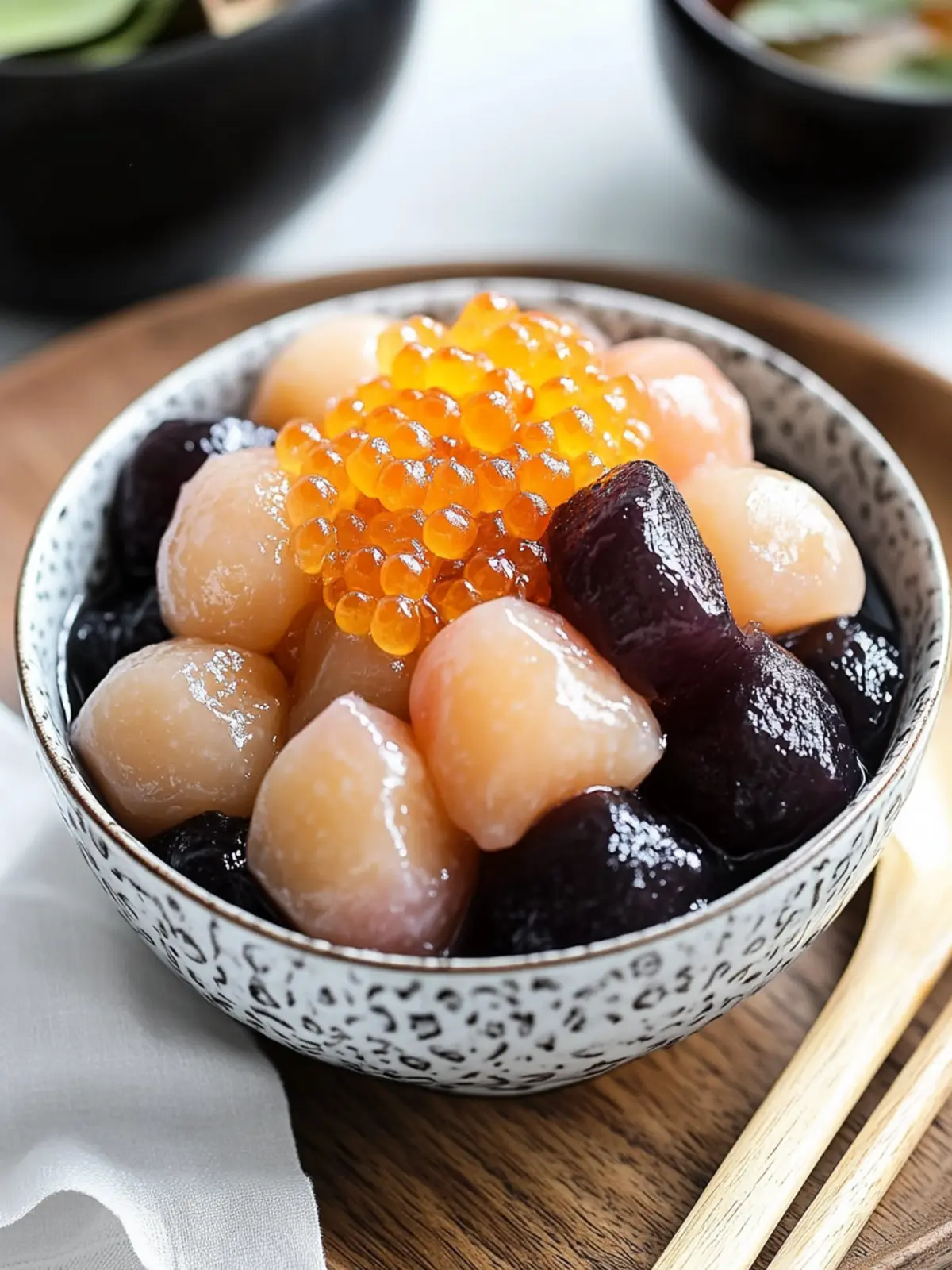 Irresistible Taiwanese Taro and Sweet Potato Balls Dessert 2 Taiwanese Taro and Sweet Potato Balls Dessert