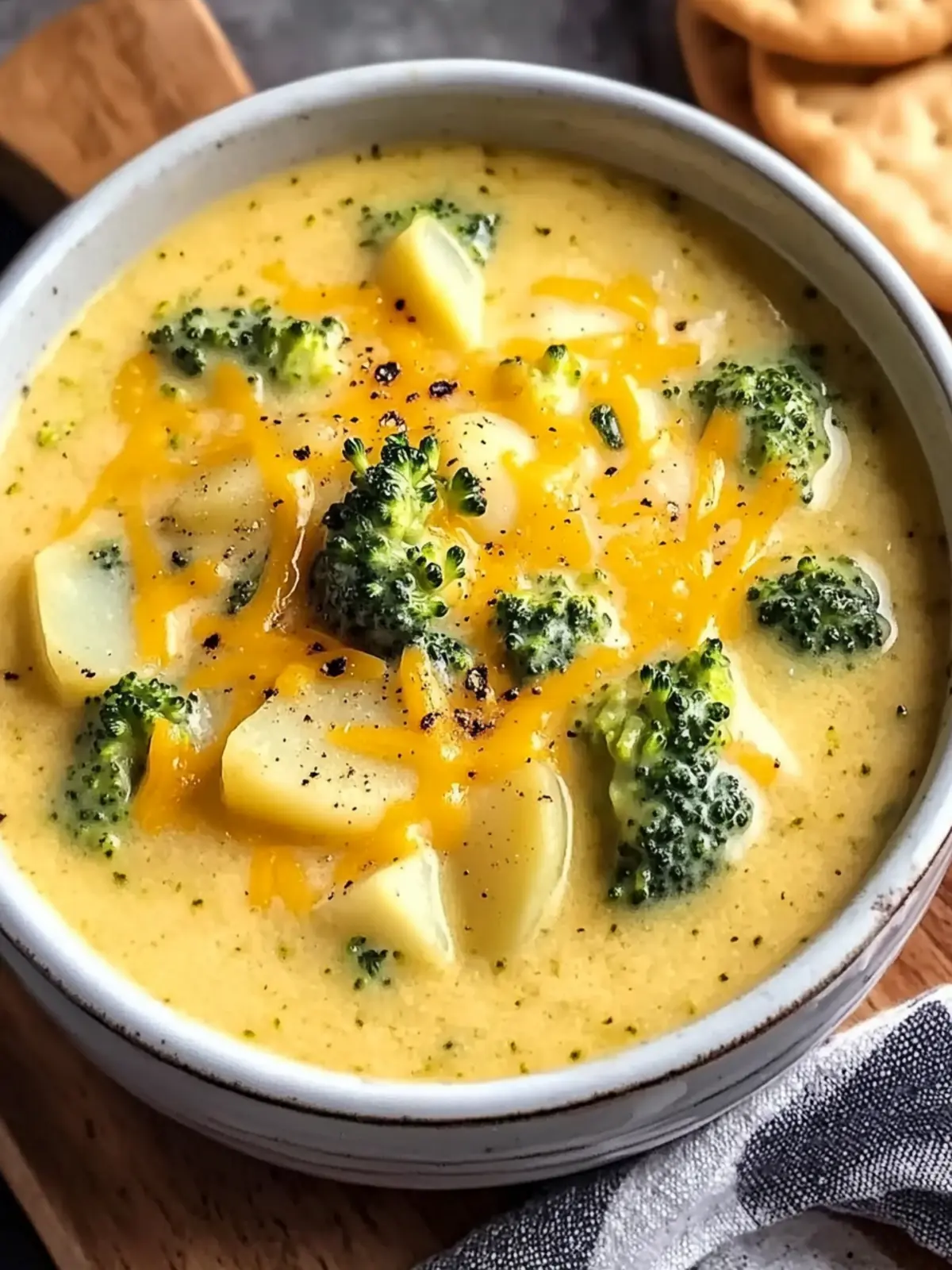 Cozy Up with Slow Cooker Cheesy Broccoli & Potato Soup 2 Slow Cooker Cheesy Broccoli & Potato Soup