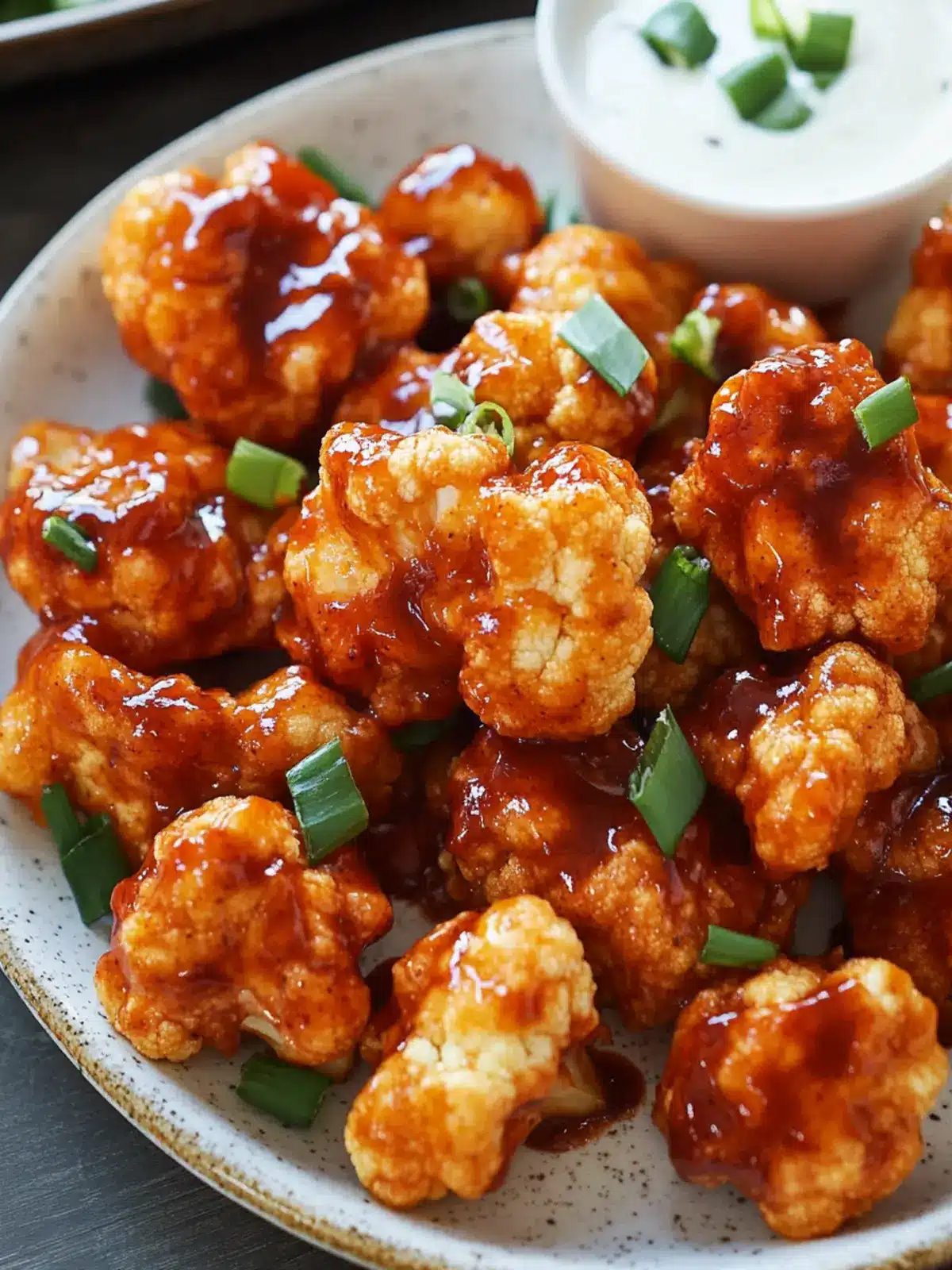Crispy Air Fryer BBQ Cauliflower Wings for Guilt-Free Snacking 4 Air Fryer BBQ Cauliflower Wings