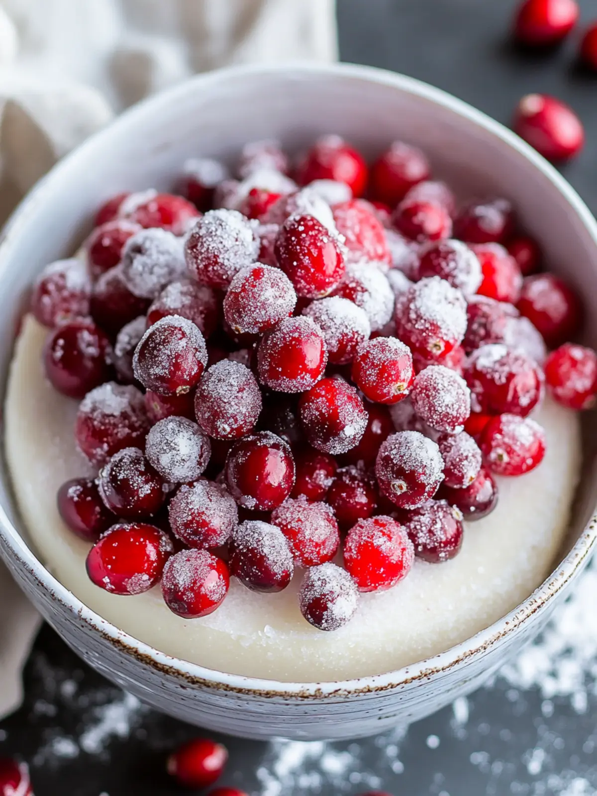 Sugared Cranberries Recipe for Stunning Holiday Treats 4 Sugared Cranberries Recipe!