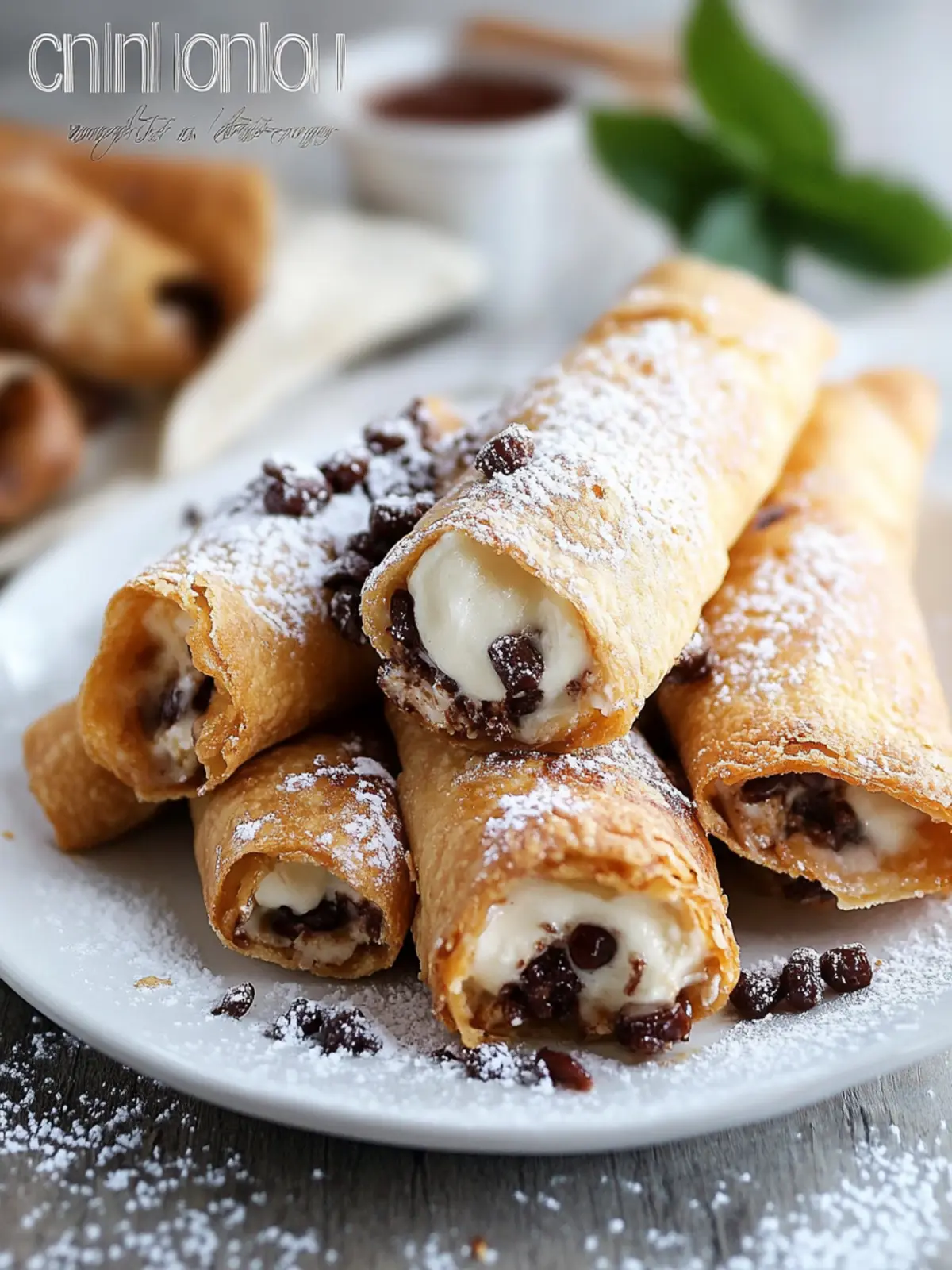 Crispy Cannoli Chimichangas to Delight Your Taste Buds 2 Cannoli Chimichangas