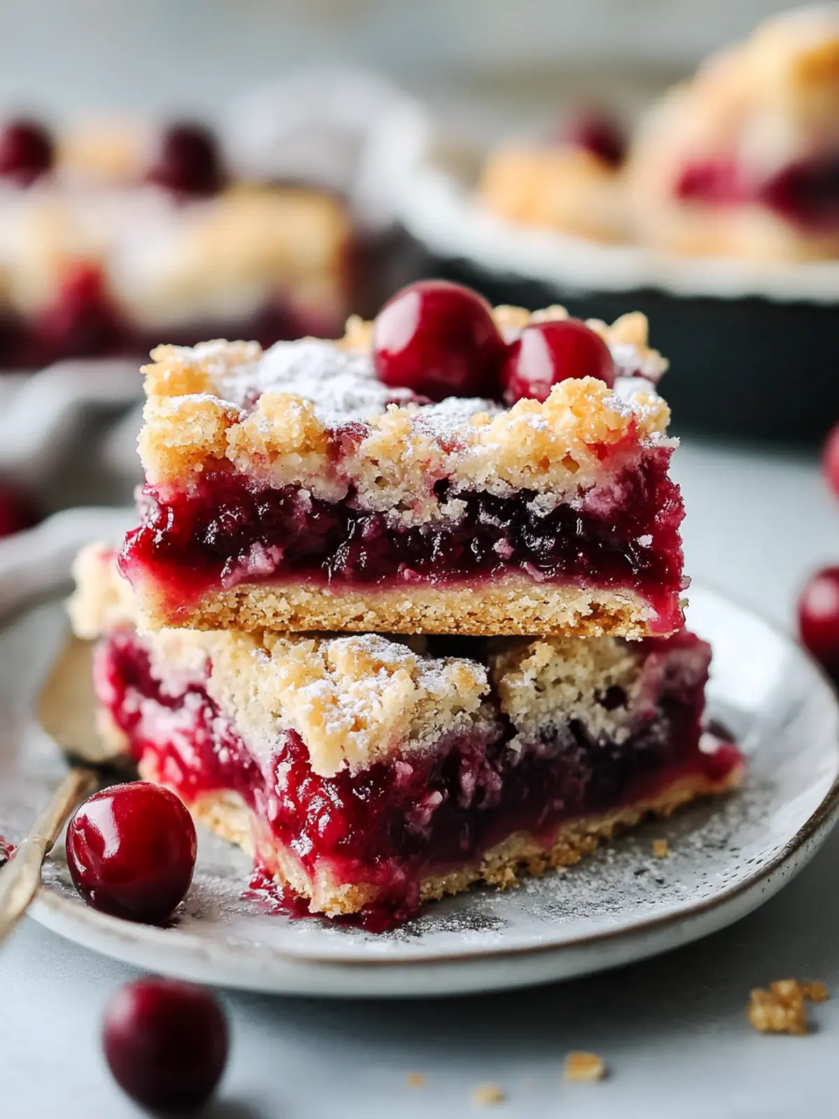 Delicious Cherry Pie Bars with Buttery Crust You ll Love 2 Cherry Pie Bars