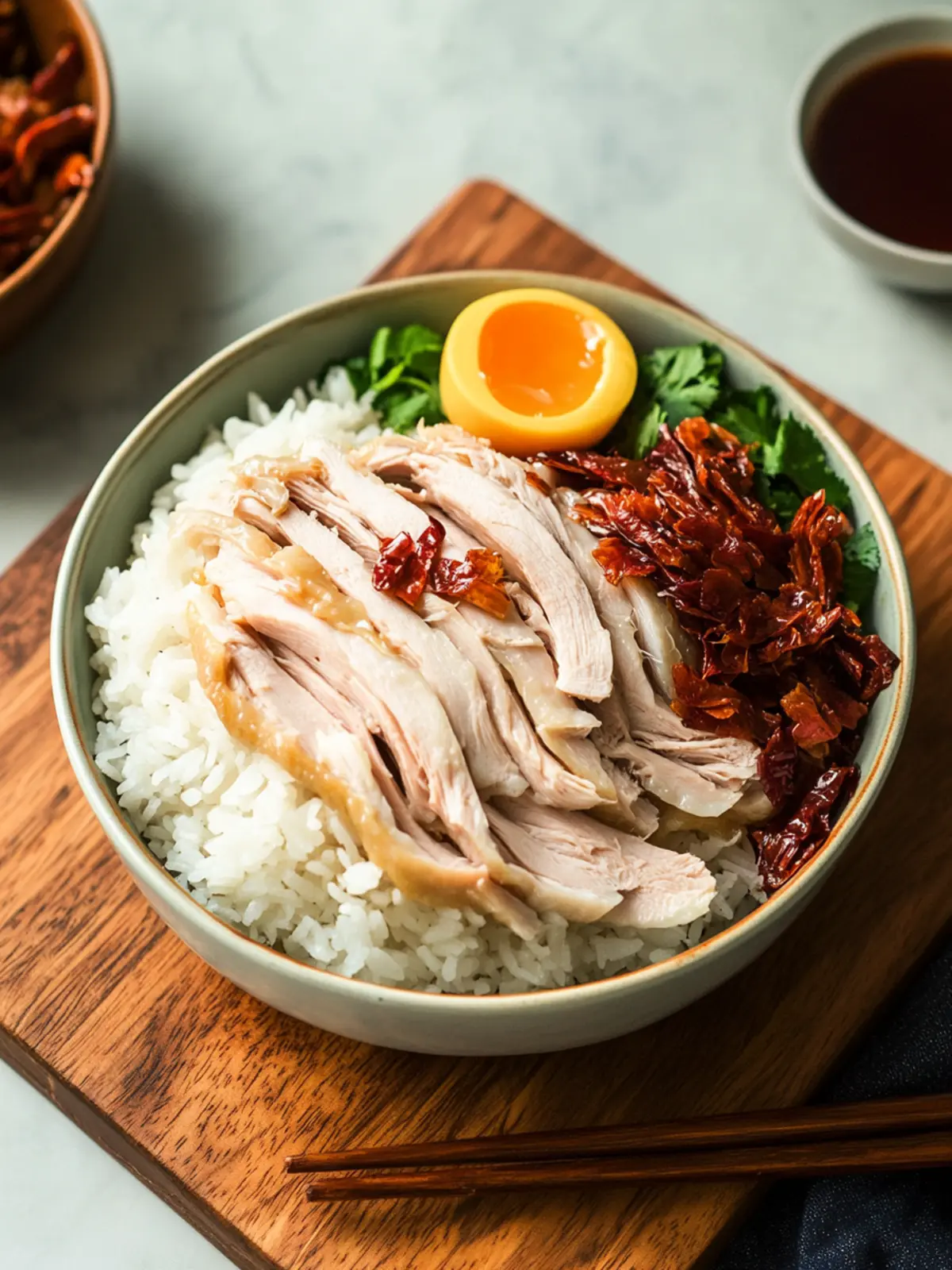 Taiwanese Chicken Rice: Comforting Bowl of Flavorful Bliss 3 Taiwanese Chicken Rice (Chiayi Turkey Rice)