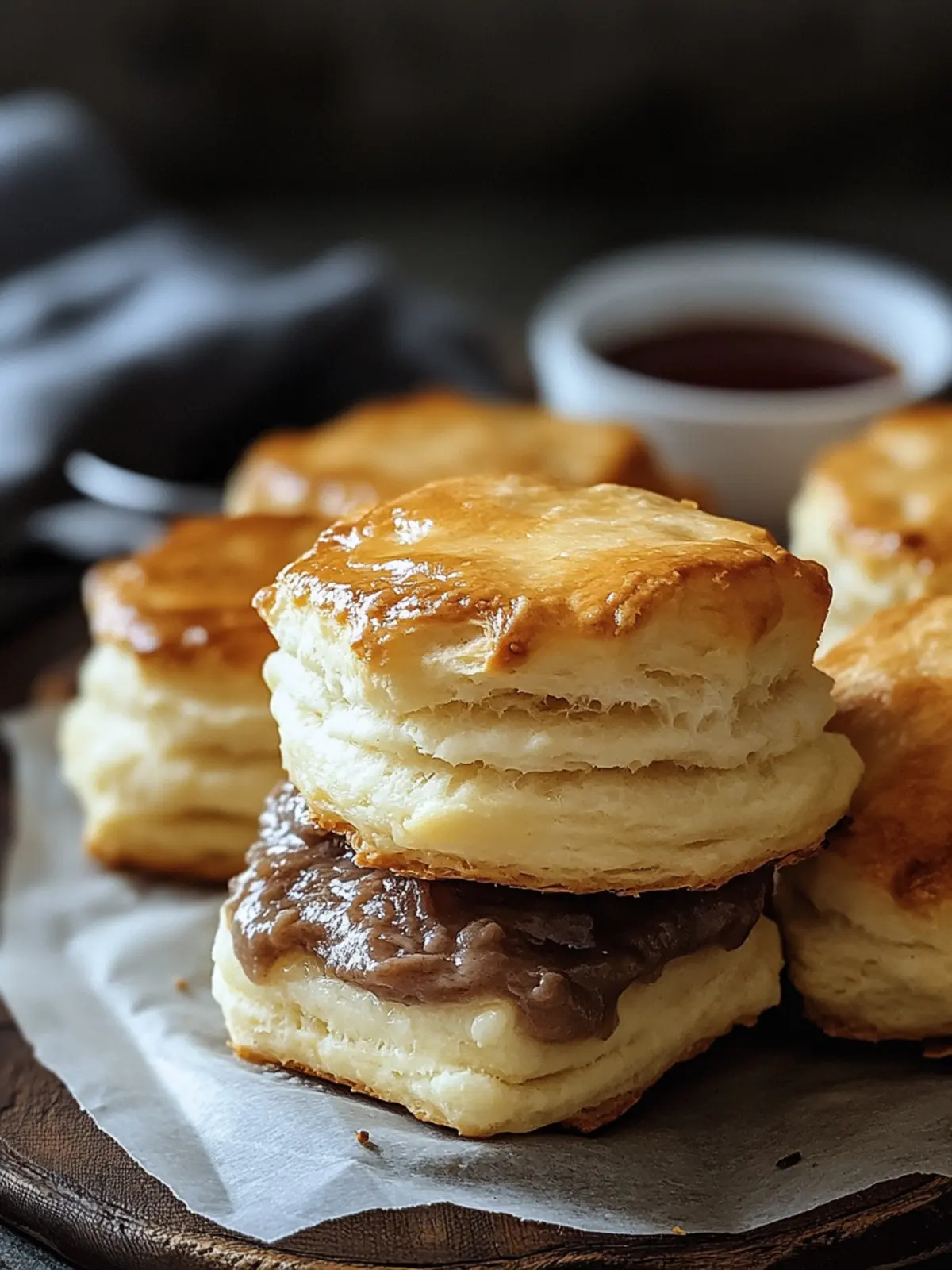 Heavenly French Dip Biscuits: Quick Cheesy Comfort Treats 2 French Dip Biscuits