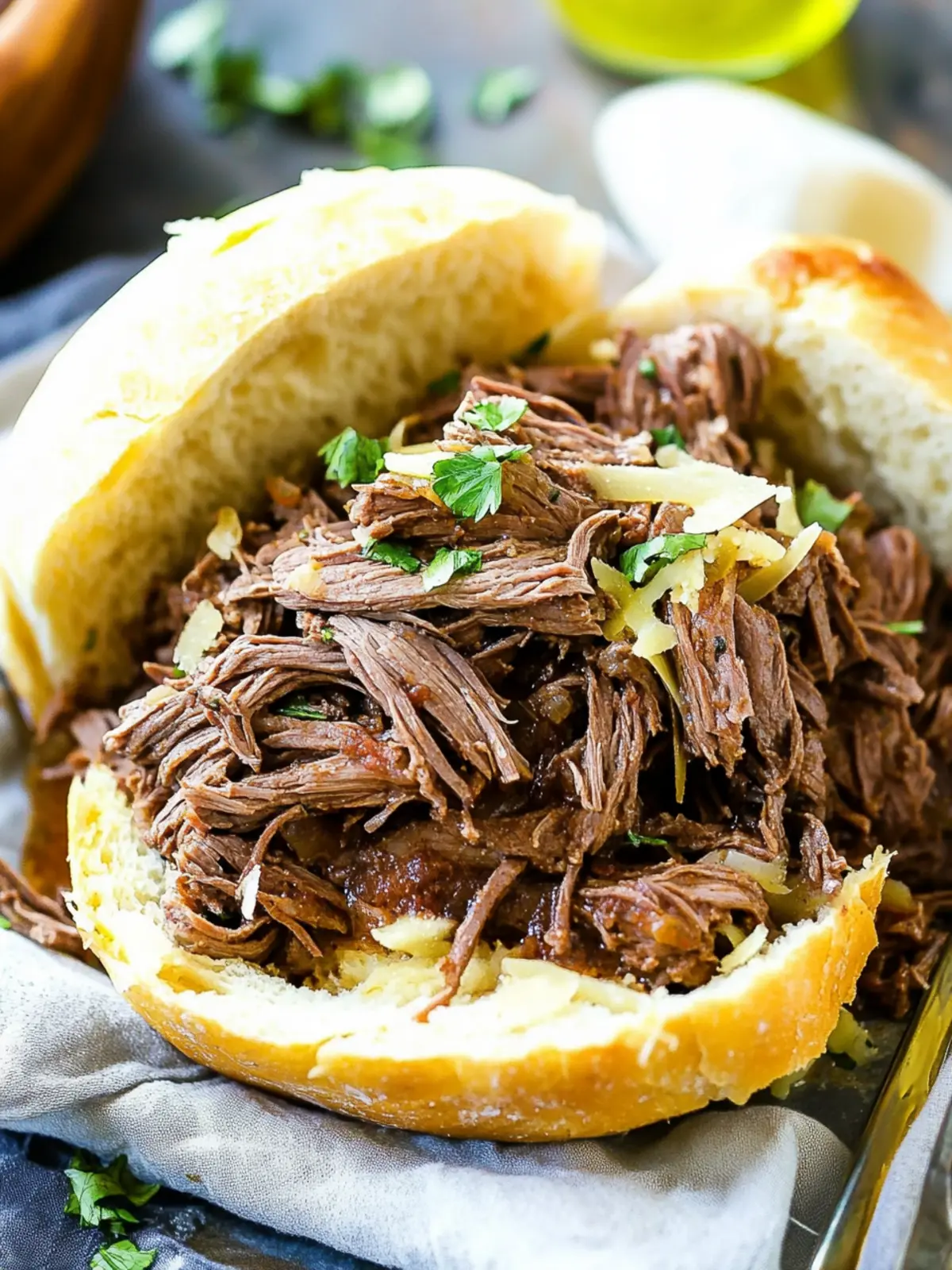 Melt-in-Your-Mouth Slow Cooker Italian Beef Easy Comfort Food 2 Slow Cooker Italian Beef