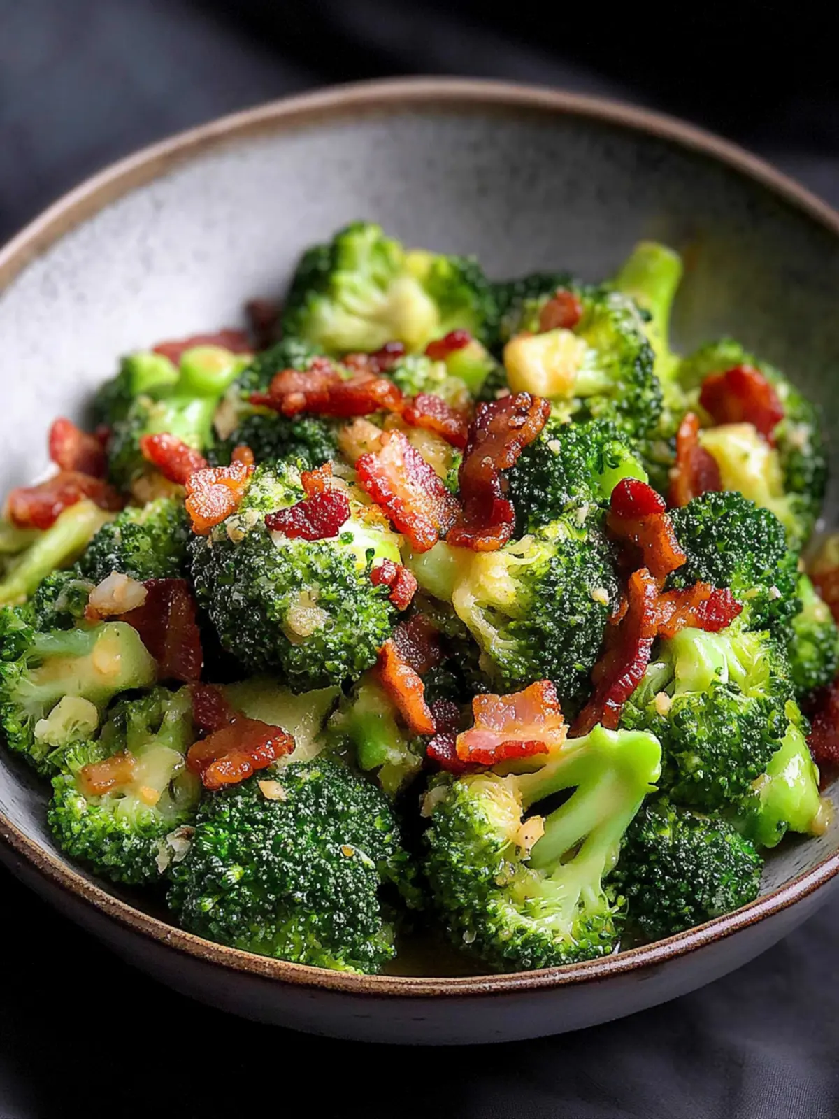 Broccoli With Garlic Sauce & Bacon for a Flavorful Feast 4 Broccoli With Garlic Sauce & Bacon