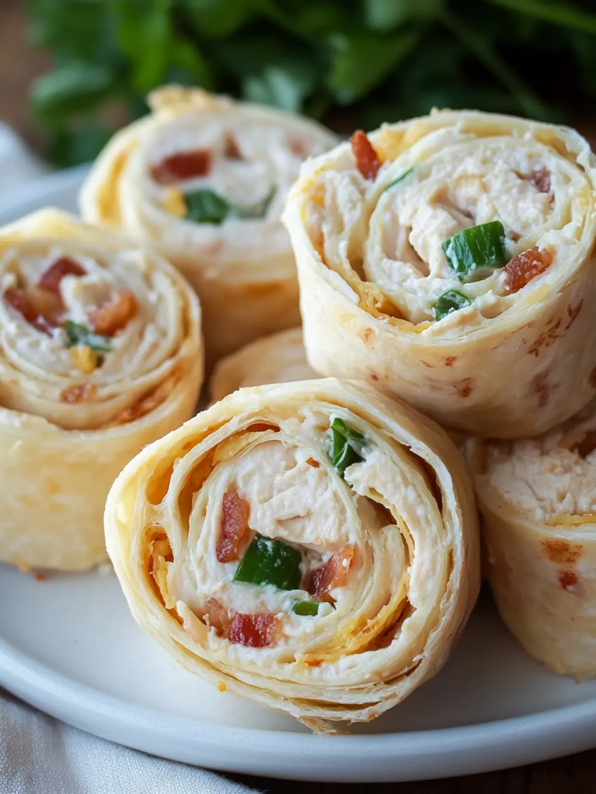 Irresistible Chicken Bacon Ranch Pinwheels for Your Next Party 4 Chicken Bacon Ranch Pinwheels