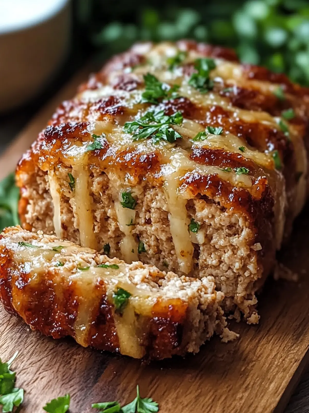 Juicy Garlic Parmesan Chicken Meatloaf for Comfort Food Lovers 4 Juicy Garlic Parmesan Chicken Meatloaf