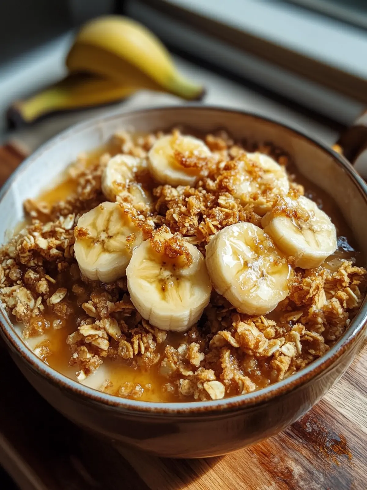 Irresistible Bananas Foster Crisp with Oat Topping Delight 3 Bananas Foster Crisp