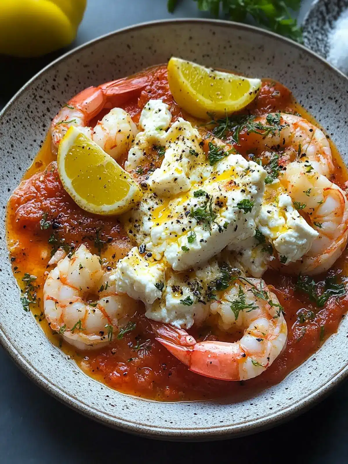 Delicious Shrimp Saganaki with Feta in 30 Minutes Flat 3 Shrimp Saganaki