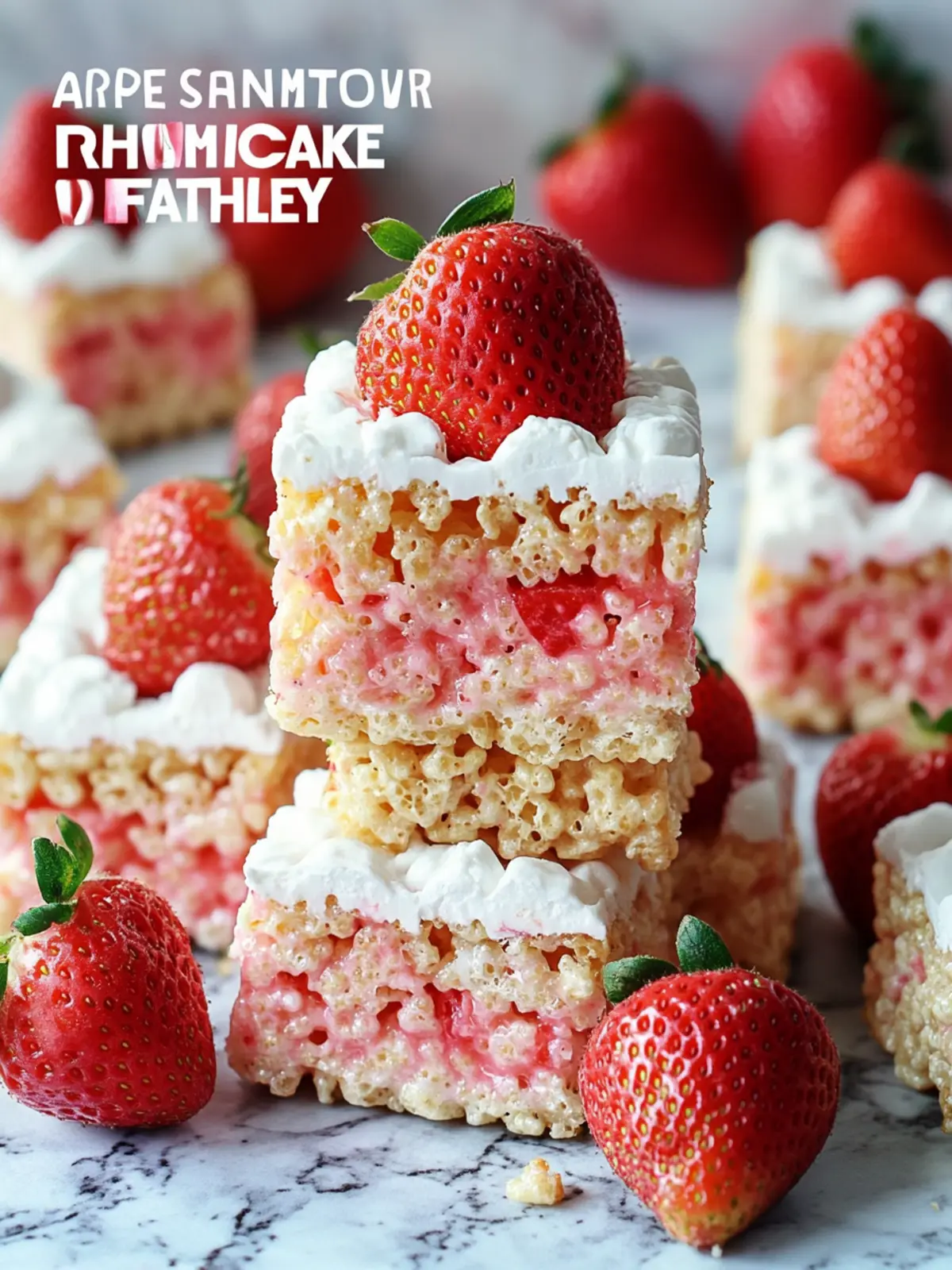 Delicious Strawberry Shortcake Rice Krispie Treats to Savor 3 Strawberry Shortcake Rice Krispie Treats