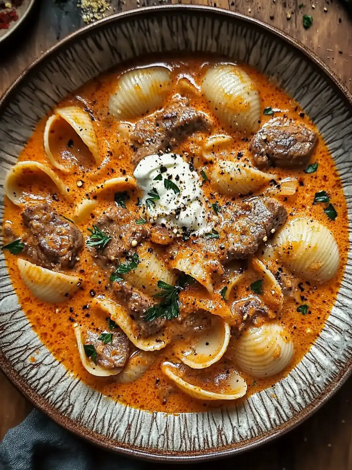 Creamy Paprika Steak Shells: Quick Comfort in Every Bite 3 Creamy Paprika Steak Shells