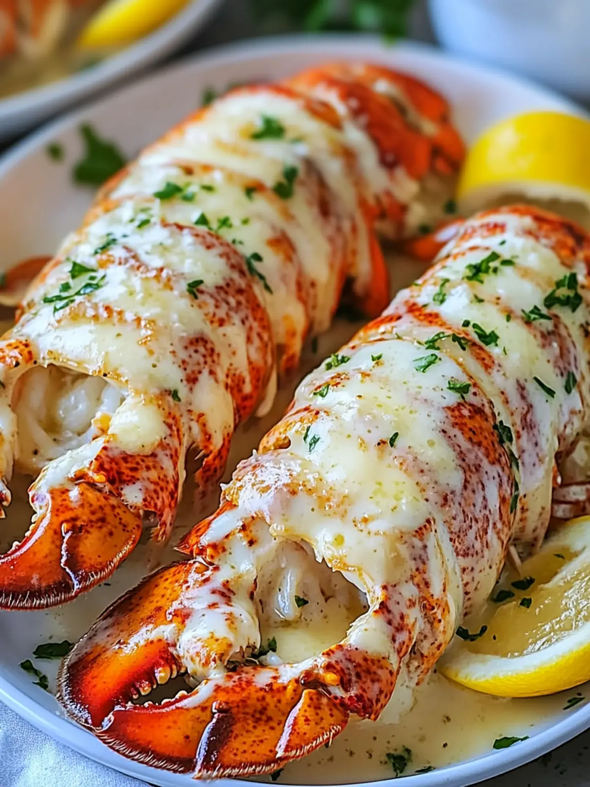 Garlic Parmesan Alfredo Lobster Tails for a Luxurious Dinner 3 Garlic Parmesan Alfredo Lobster Tails