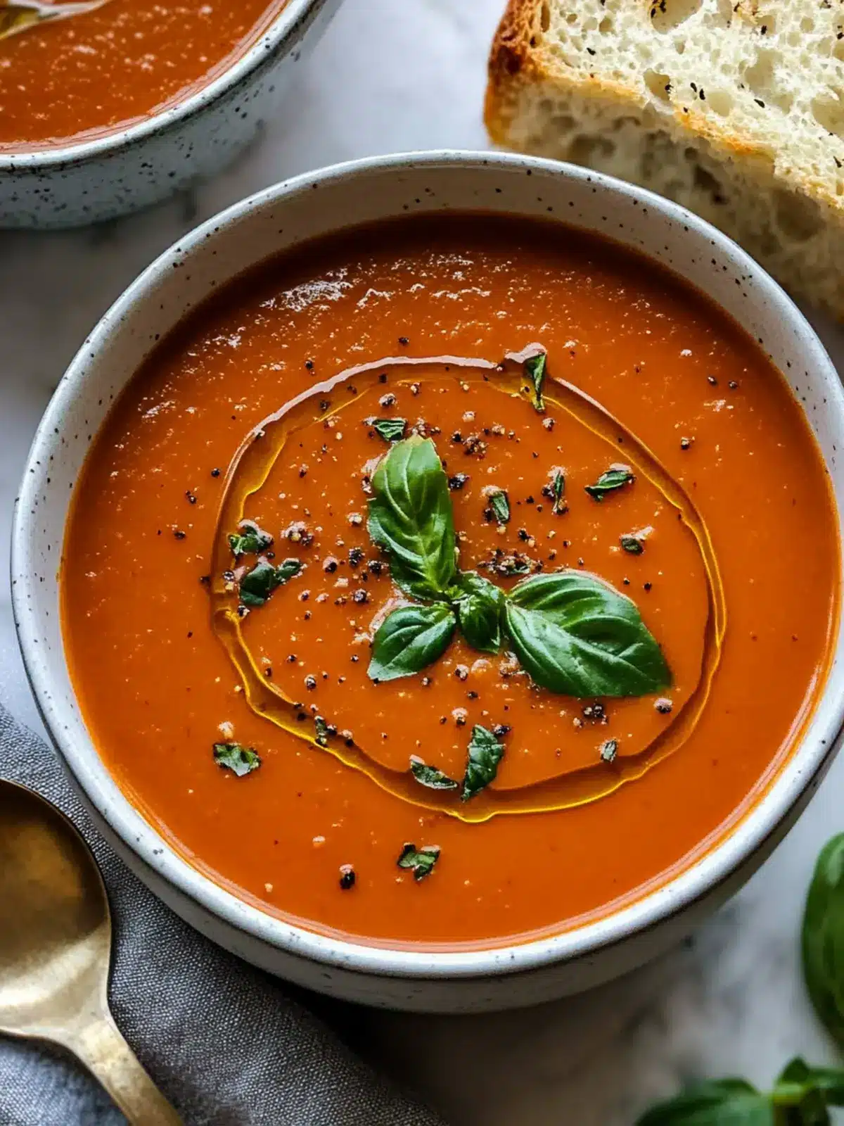 Heavenly Tomato Soup Recipe: Creamy Basil Bliss Awaits! 3 Tomato Soup Recipe