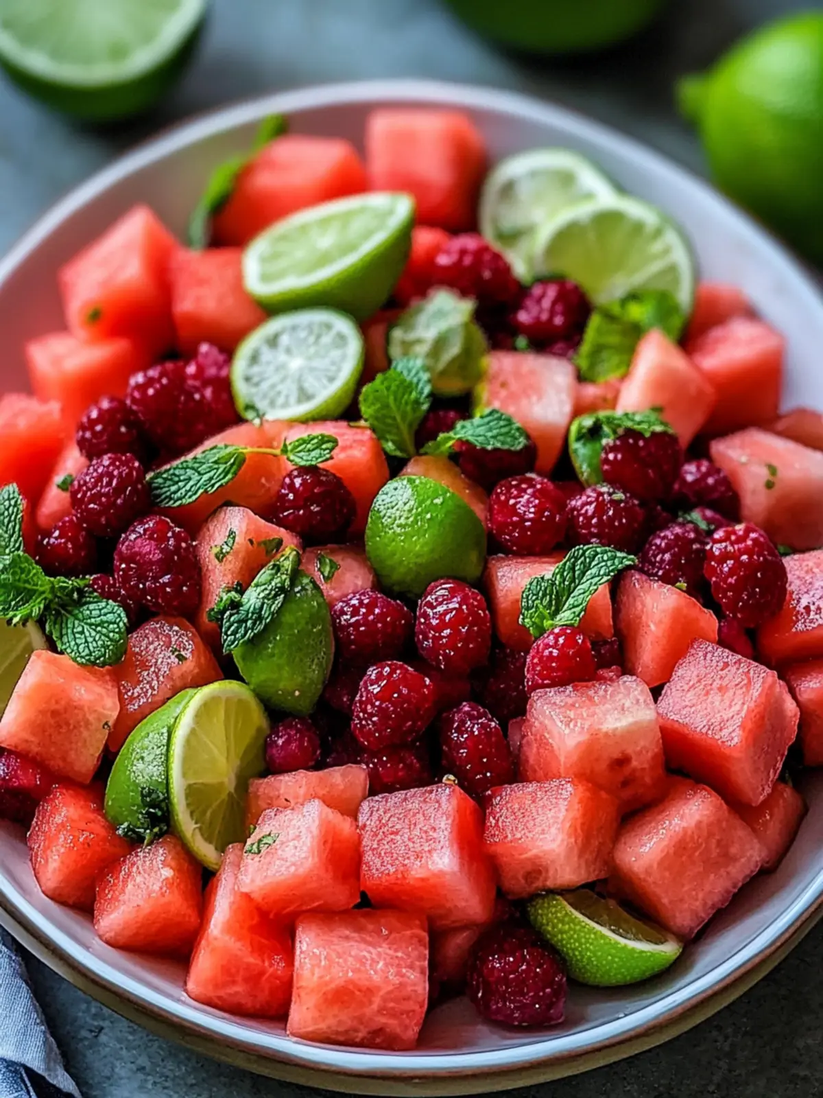 Keto Watermelon Fruit Salad with Zesty Lime Mint Magic 3 Easy Keto Watermelon Fruit Salad with Lime Mint Dressing