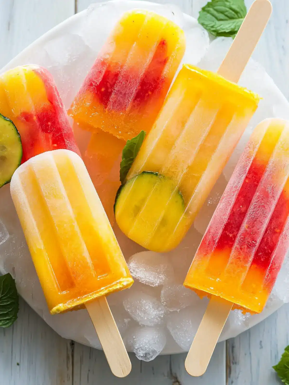Tropical Sunrise Popsicles: Refreshing Summer Bliss Awaits 4 Tropical Sunrise Popsicles