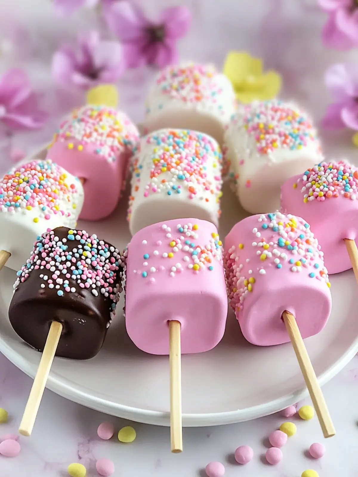 Delicious Springtime Marshmallow Pops for Everyone to Enjoy 2 Springtime Marshmallow Pops