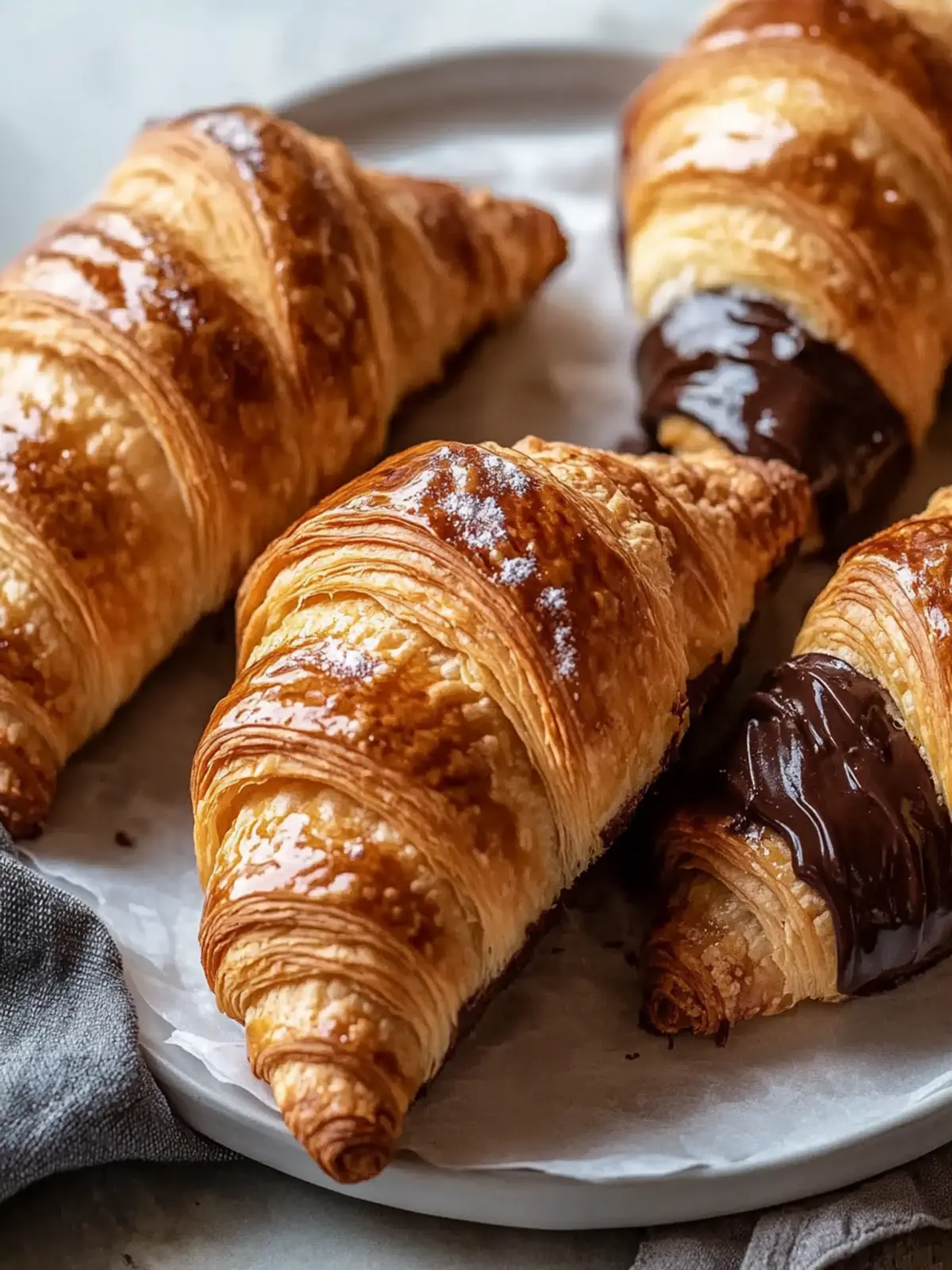 Irresistible Flaky Chocolate Croissants with Melted Centers 3 Flaky Chocolate Croissants with Melted Centers