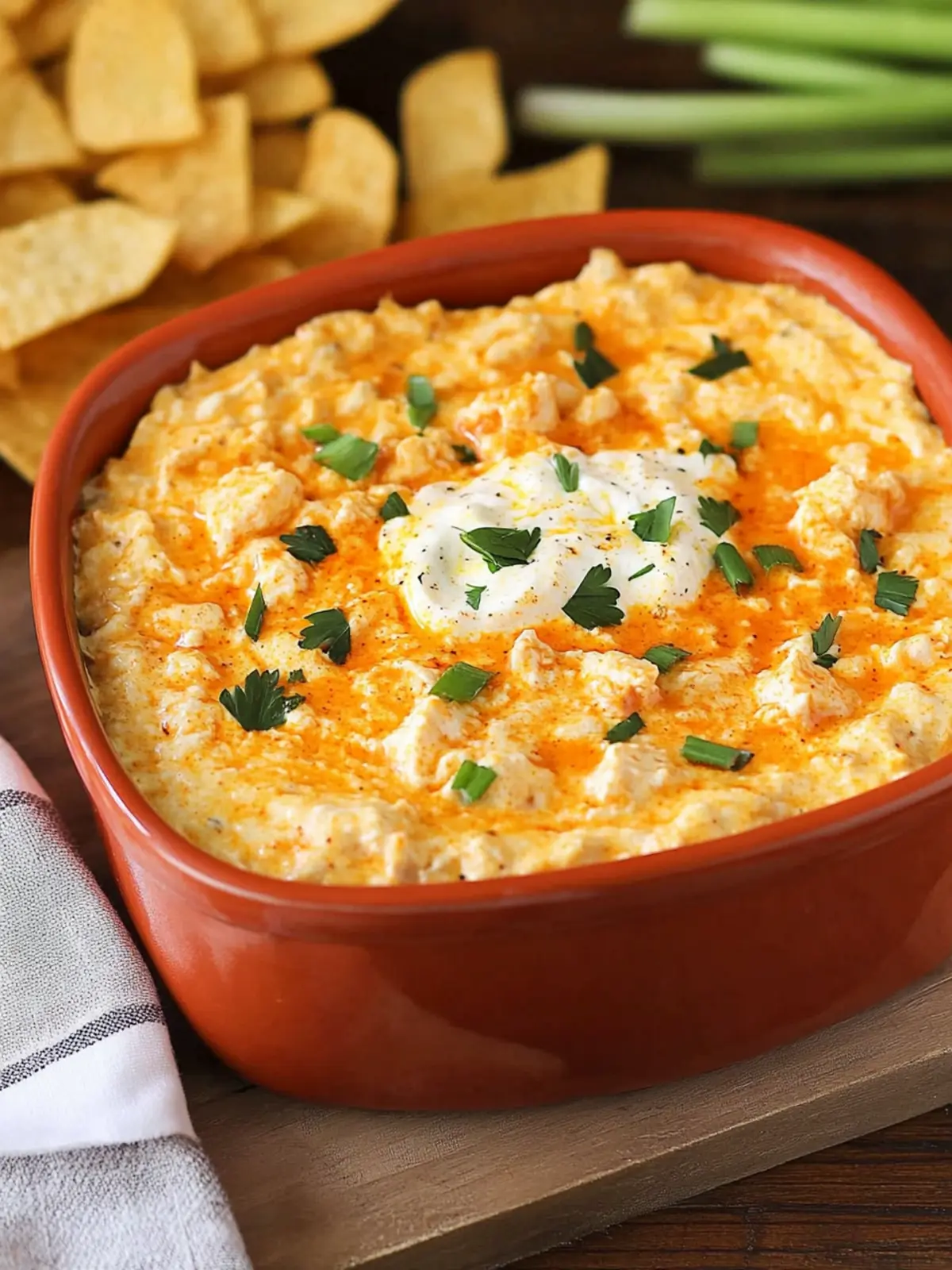 Creamy Buffalo Chicken Dip in a Crock Pot for Game Day Bliss 2 Buffalo Chicken Dip in a Crock Pot