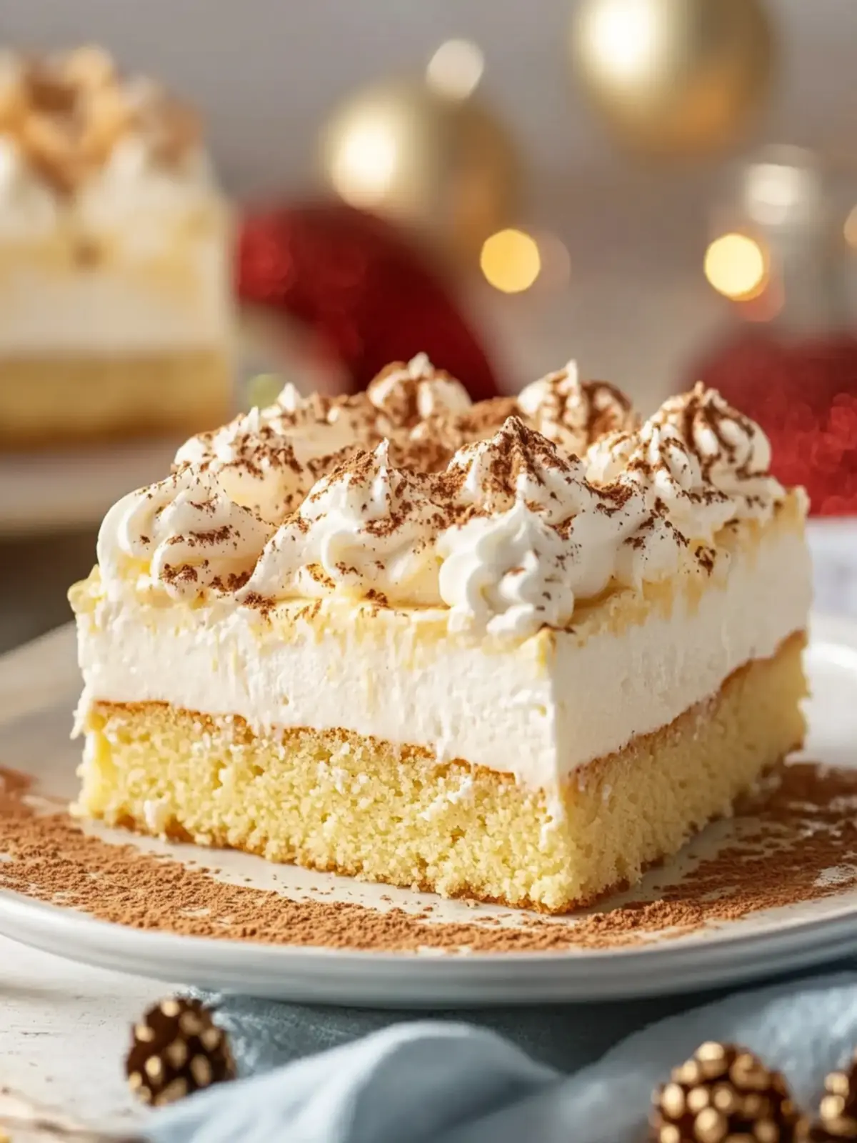 Eggnog Poke Cake: Your Ultimate Festive Delight at Home 2 Eggnog Poke Cake