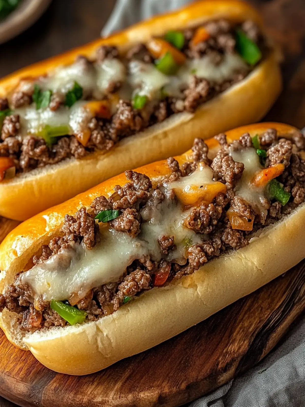 Delicious Ground Beef Philly Cheesesteaks Ready in 30 Minutes 4 Ground Beef Philly Cheesesteaks