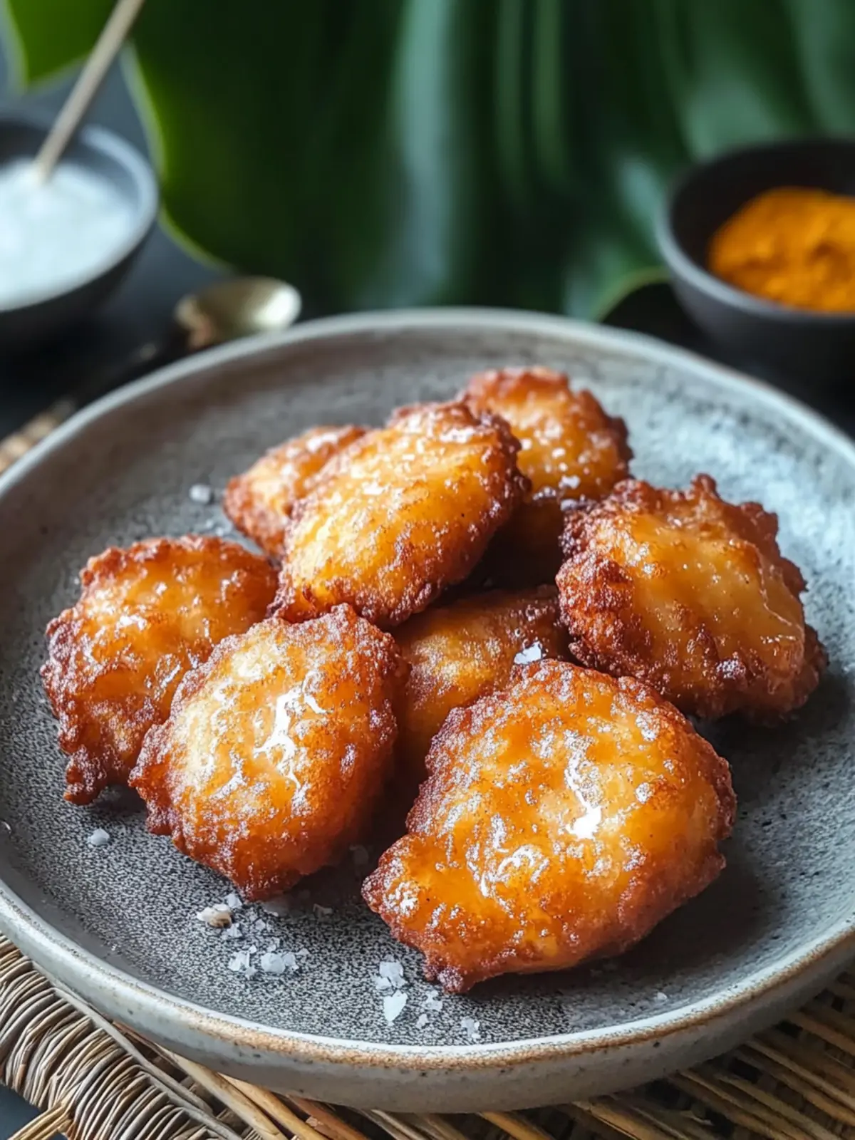 Malaysian Mashed Banana Fritters: Quick, Crispy & Delicious 4 Malaysian Mashed Banana Fritters