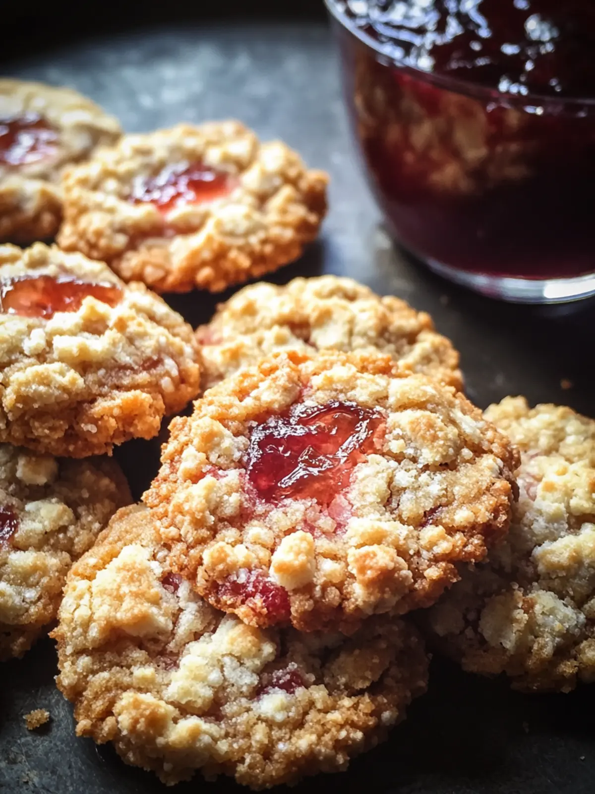 Rhubarb Jam Crumble Cookies That Will Make You Smile 2 Rhubarb Jam Crumble Cookies