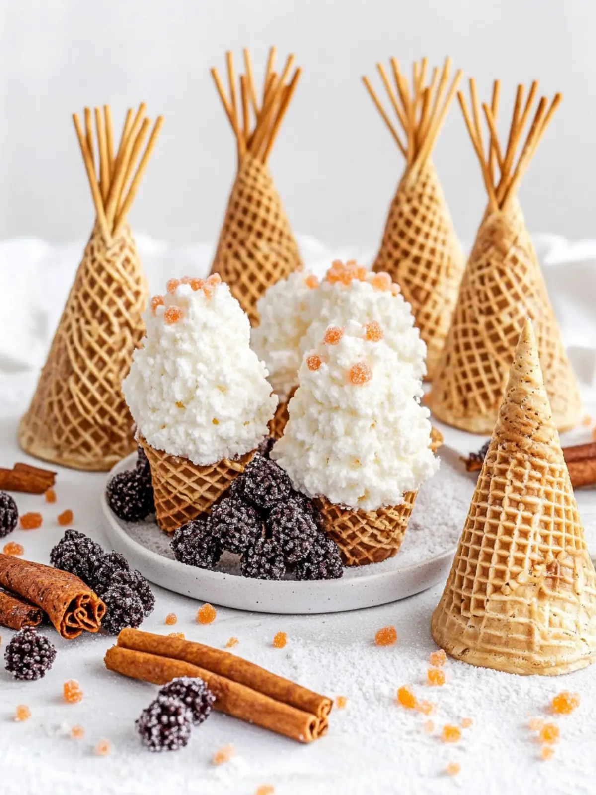 Teepee Sugar Cones: A Fun and Festive Fall Treat 3 Teepee Sugar Cones