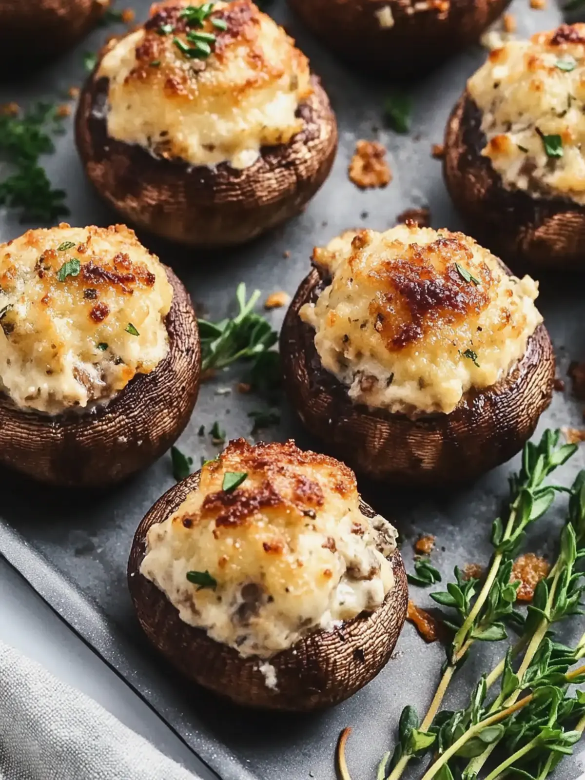 Delicious Stuffed Mushrooms with Cream Cheese and Parmesan Bliss 2 Stuffed Mushrooms with Cream Cheese and Parmesan