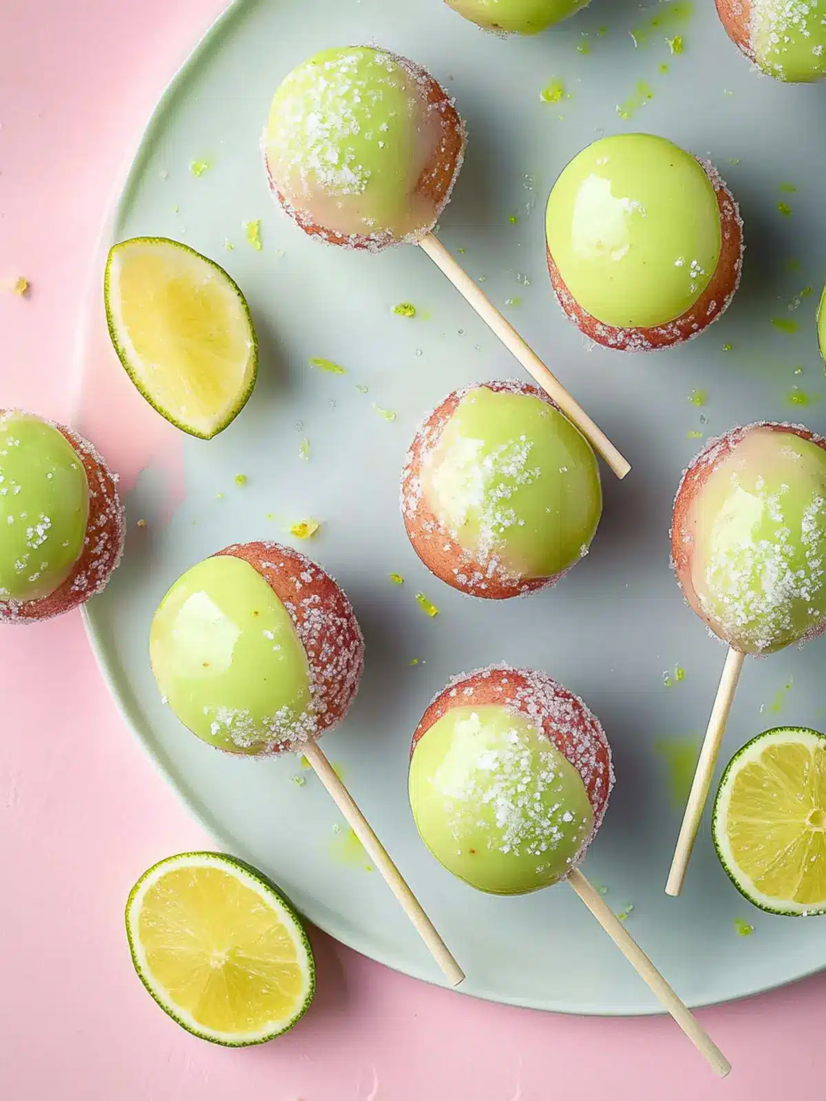 Margarita Cake Pops: Refreshing Bites for Summer Fun 3 Margarita Cake Pops
