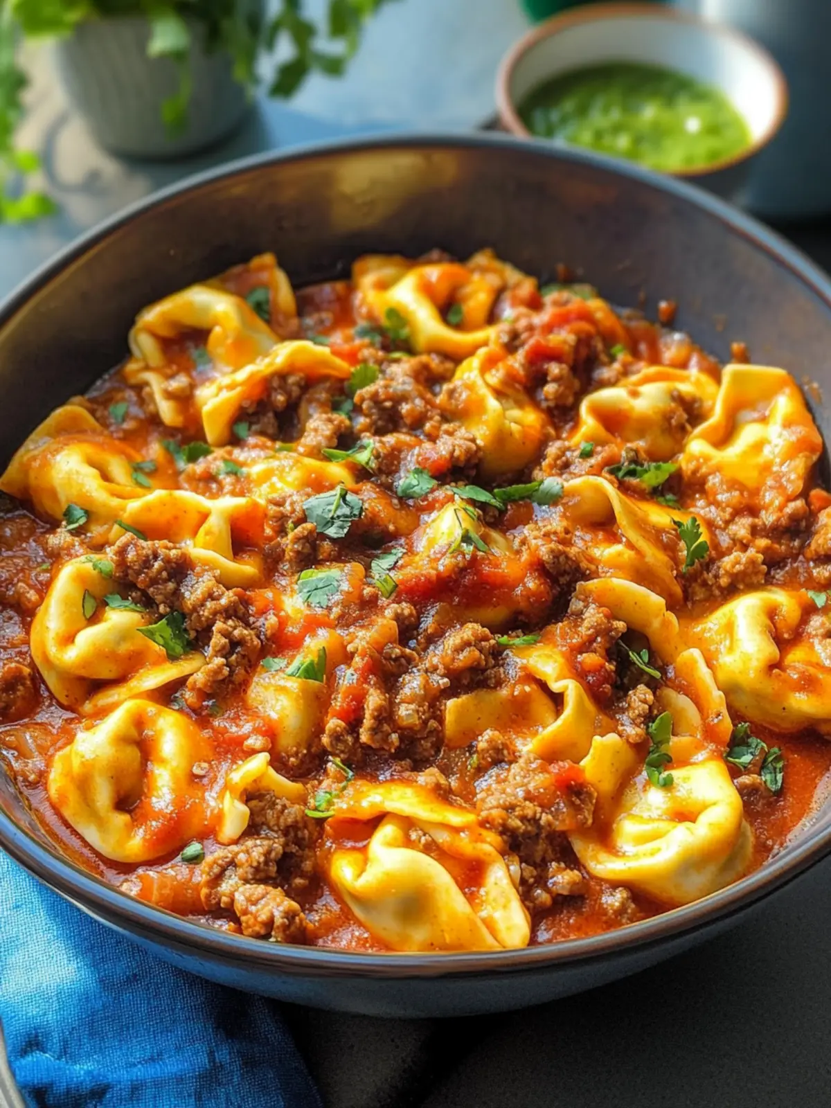 Savory Beef Enchilada Tortellini for Ultimate Comfort Food 4 Beef Enchilada Tortellini