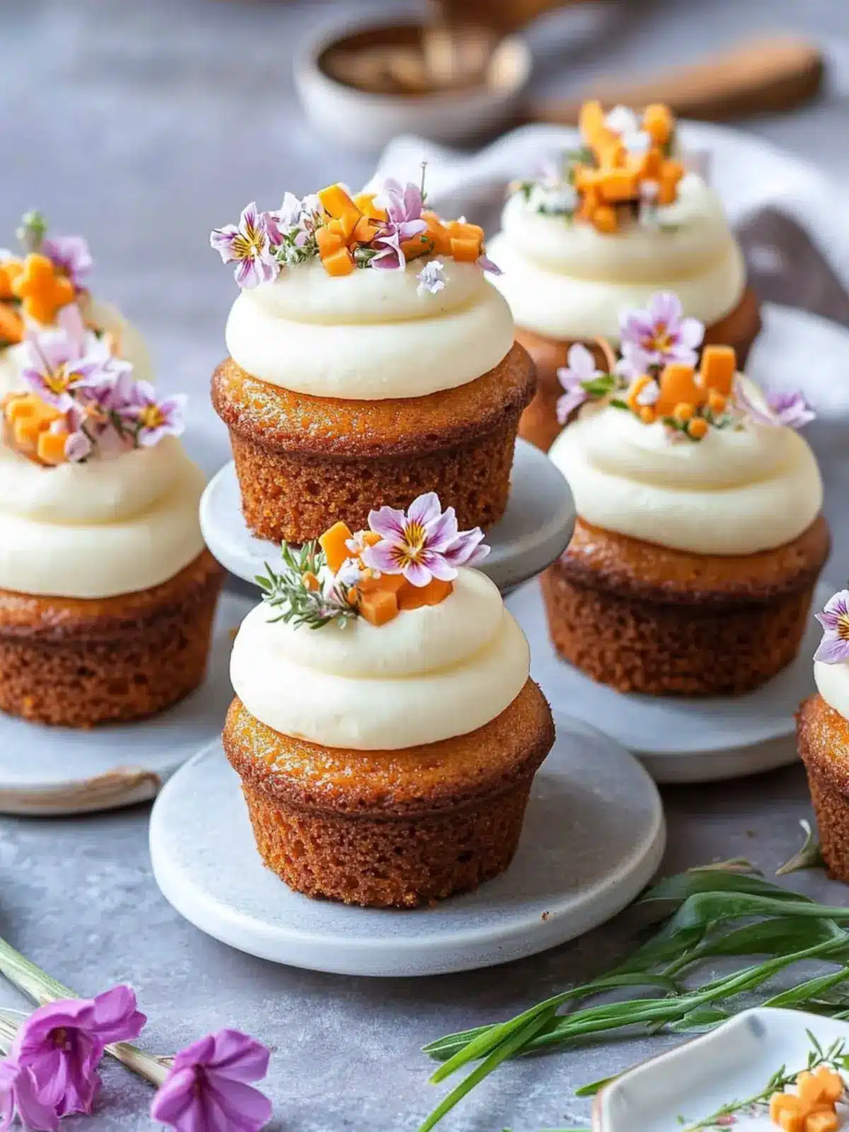 Mini Carrot Cakes with Creamy Frosting for Every Celebration 3 Mini Carrot Cakes