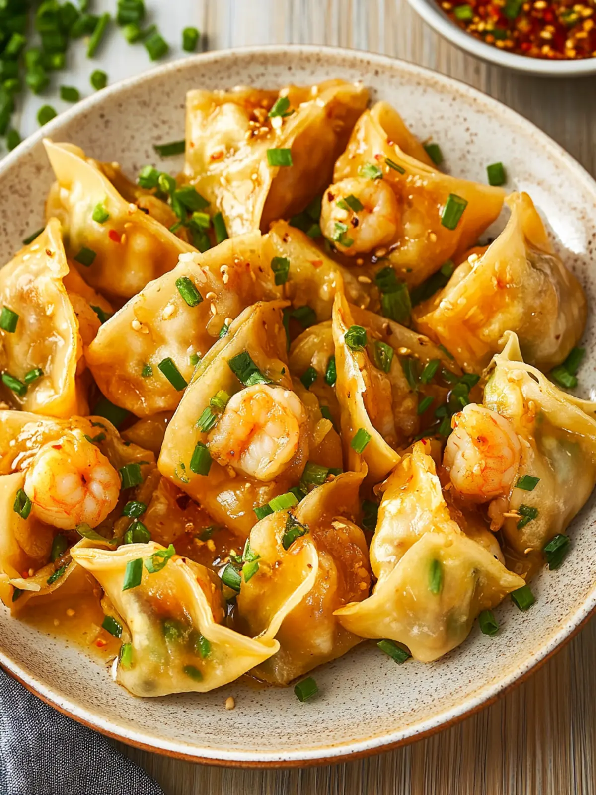 Delicious Shrimp and Chives Wontons You Can Make Tonight 3 Shrimp and Chives Wontons