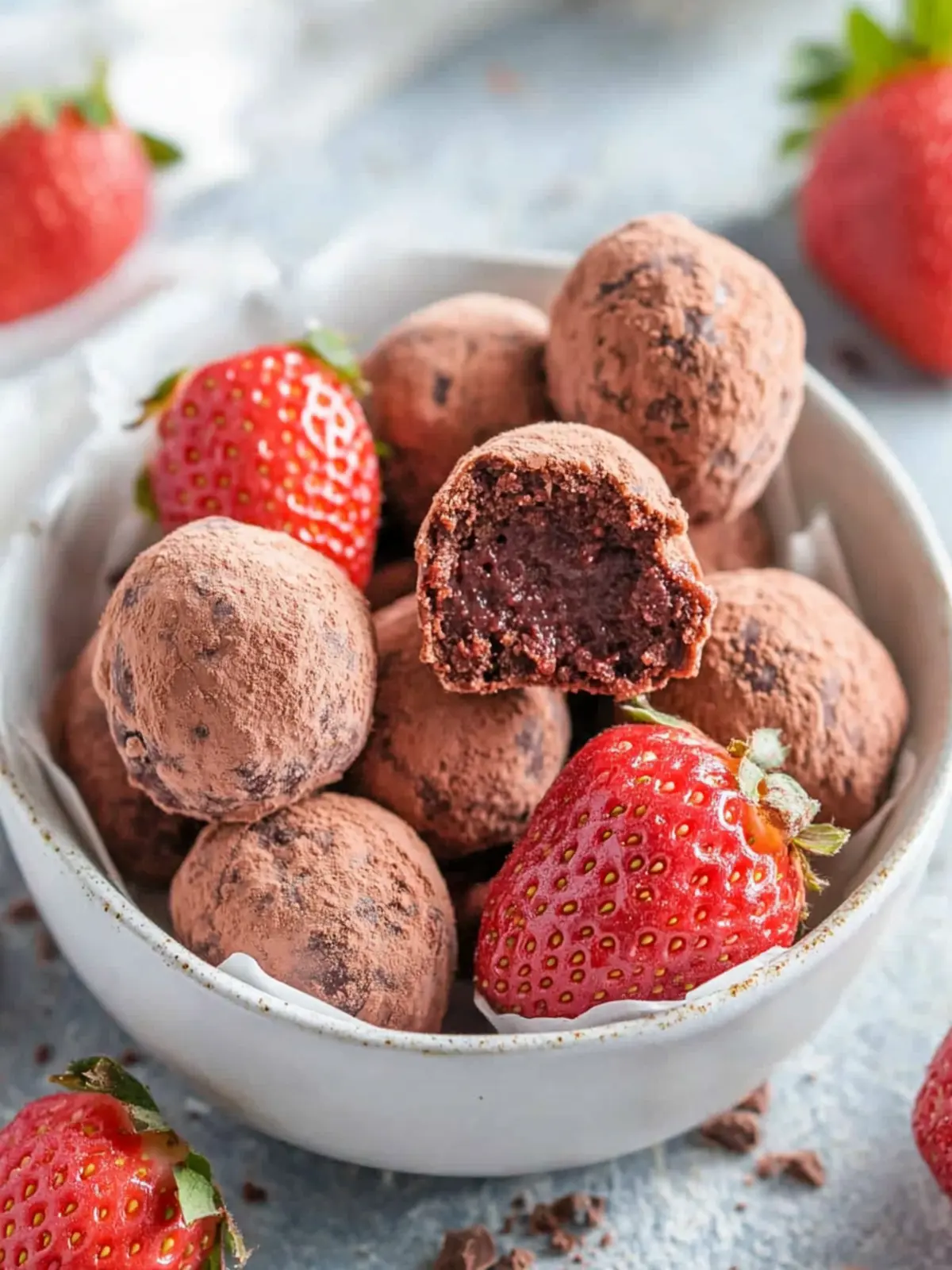 Dairy-Free Strawberry Chocolate Truffles You'll Love Making 2 Strawberry Chocolate Truffles