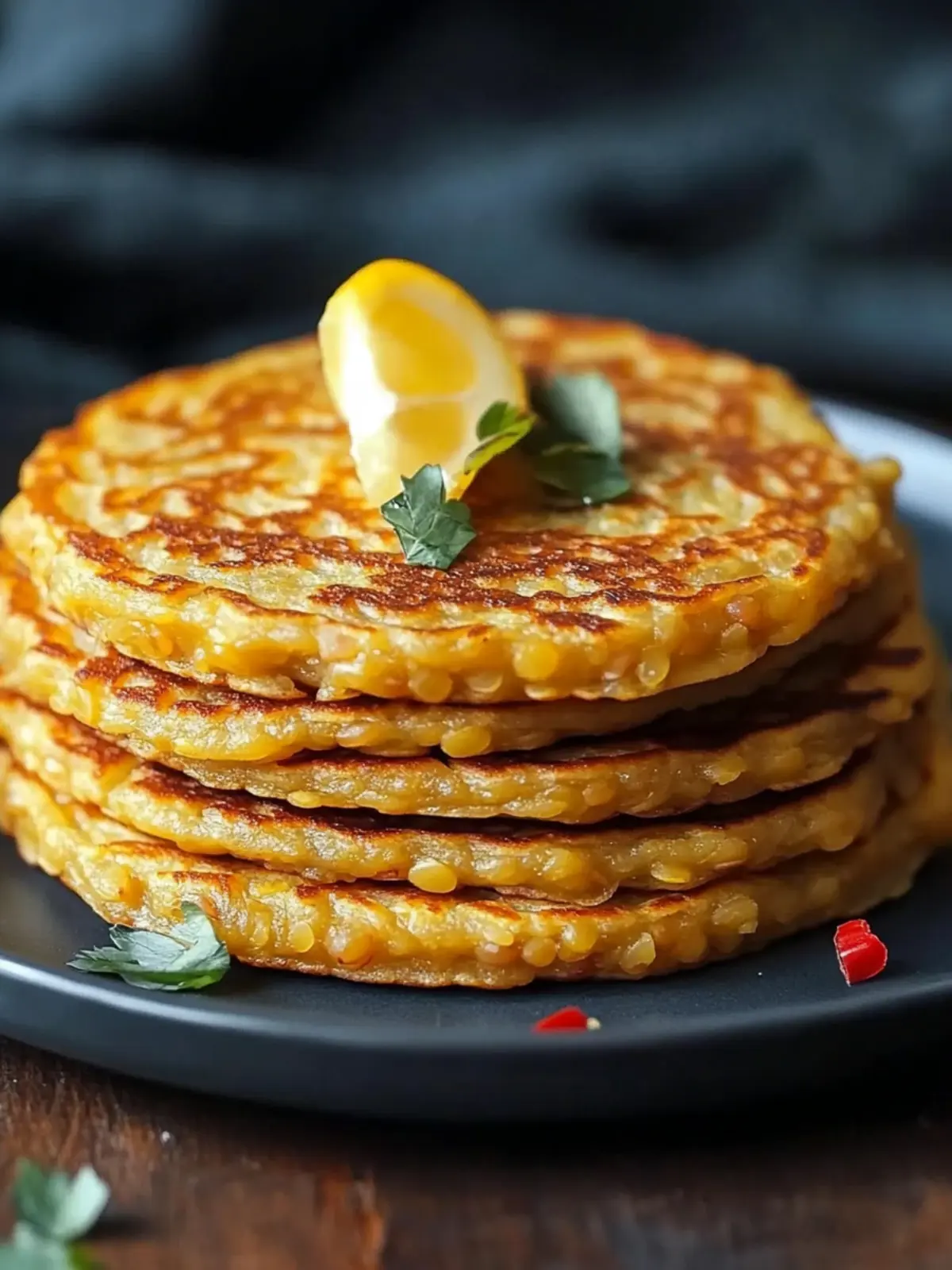 Savory Red Lentil Pancakes for a Healthy Weekend Brunch 3 Savory Red Lentil Pancakes