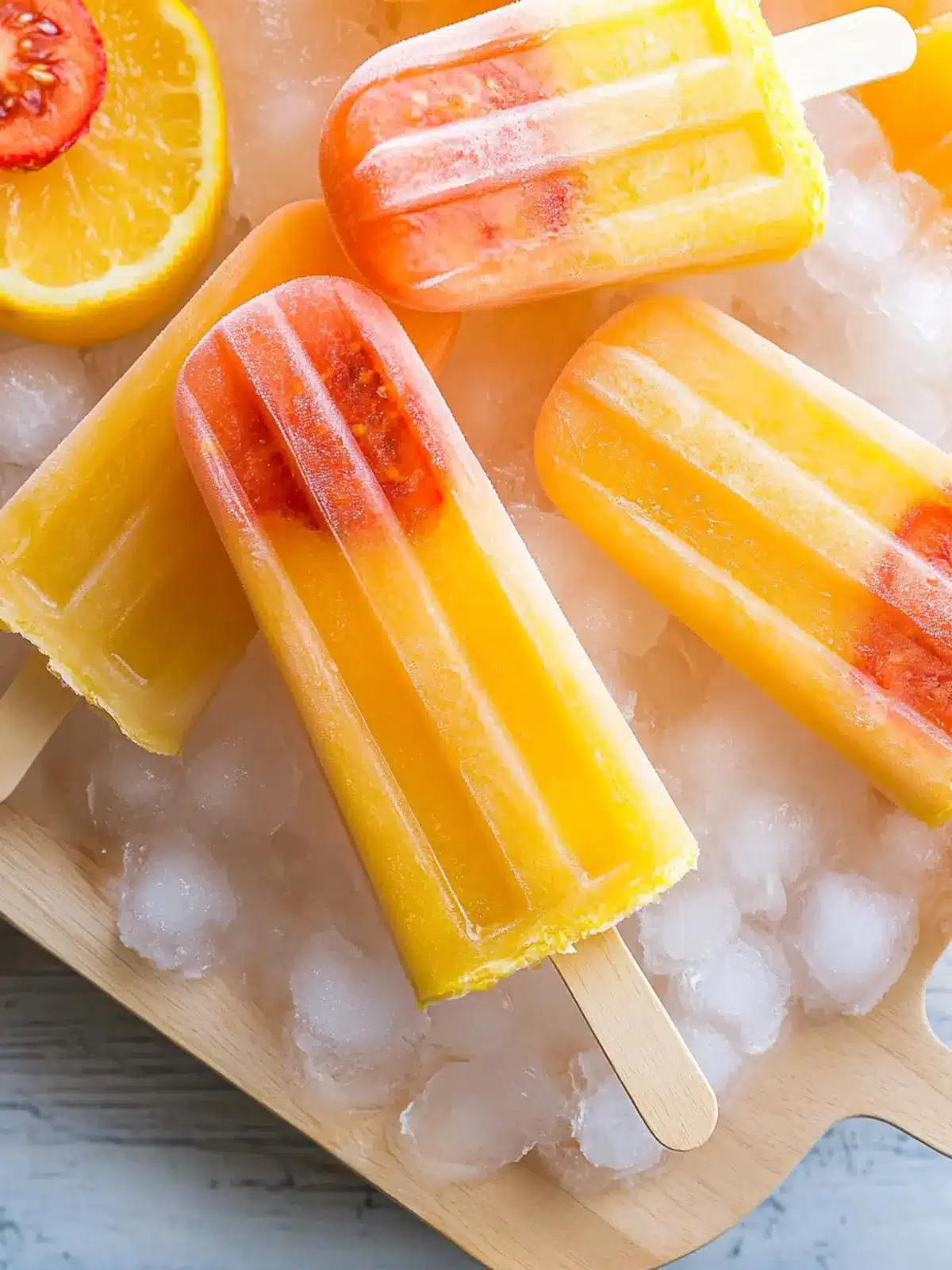 Tropical Sunrise Popsicles: Refreshing Summer Bliss Awaits 3 Tropical Sunrise Popsicles