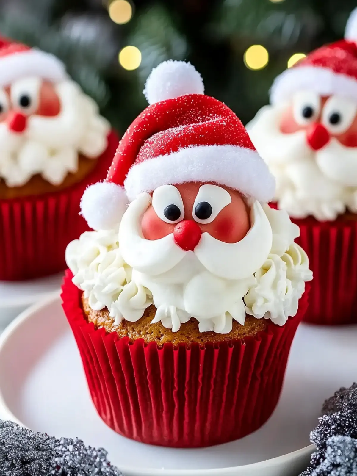 Deliciously Fun Santa Cupcakes for a Merry Holiday Treat 4 Santa Cupcakes