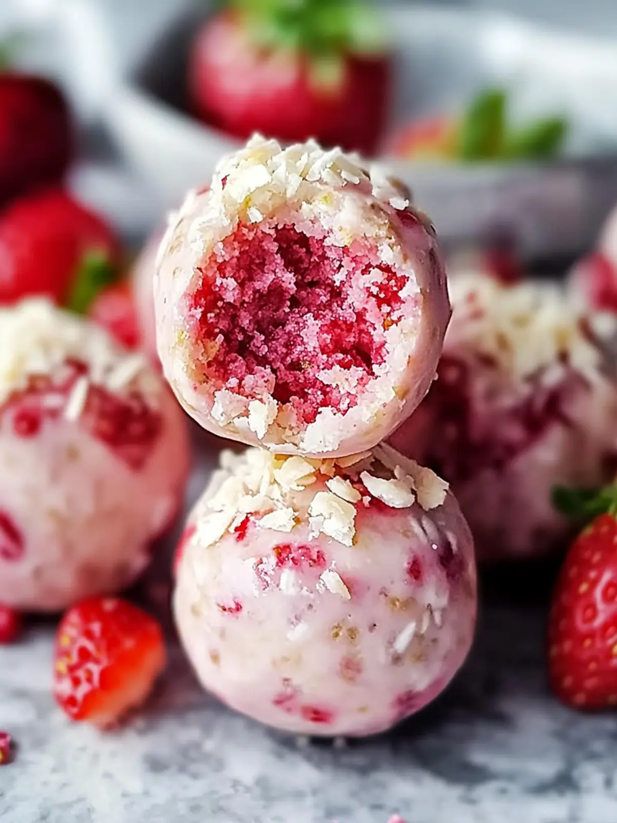 Irresistible Strawberry Cheesecake Protein Balls You ll Love 3 Strawberry Cheesecake Protein Balls